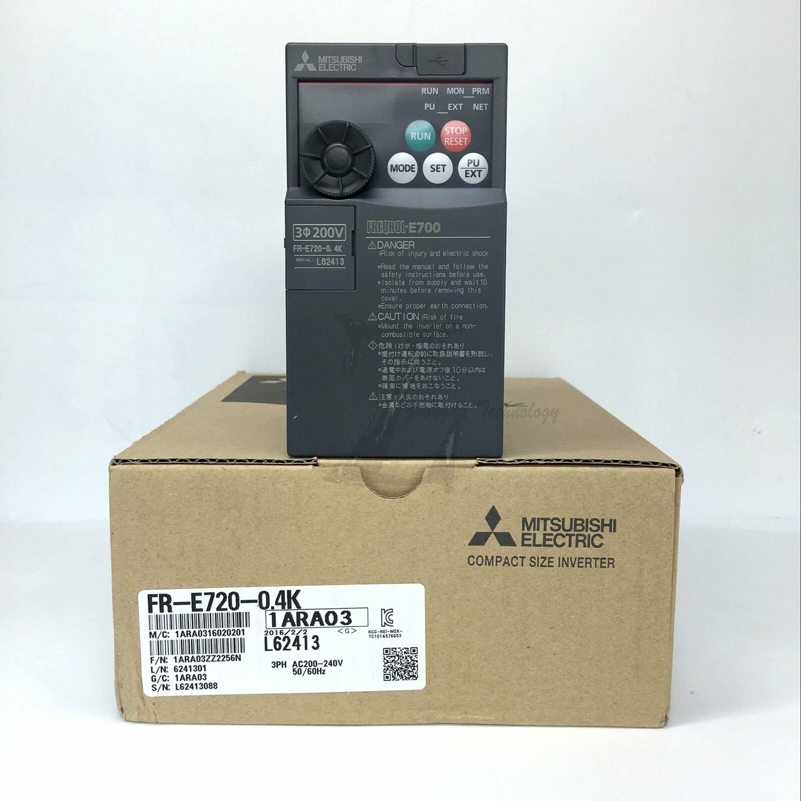 NEW Mitsubishi inverter FR-E720-0.4K three-phase 220V 50Hz - MITSUBISHI