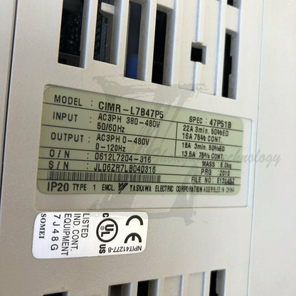 Used Yaskawa Inverter CIMR-L7B47P5 7.5KW 380V good - YASKAWA