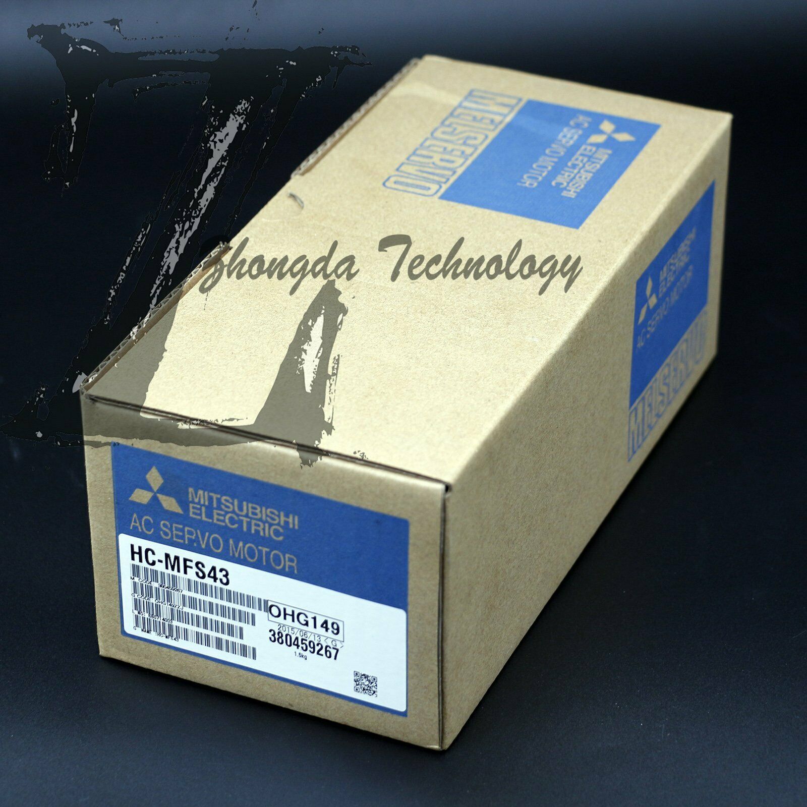 Mitsubishi Servo Motor 0.4 kW 200 V & 400 V 9 A 4500 rpm 1.3 Nm HC-MFS43 - MITSUBISHI