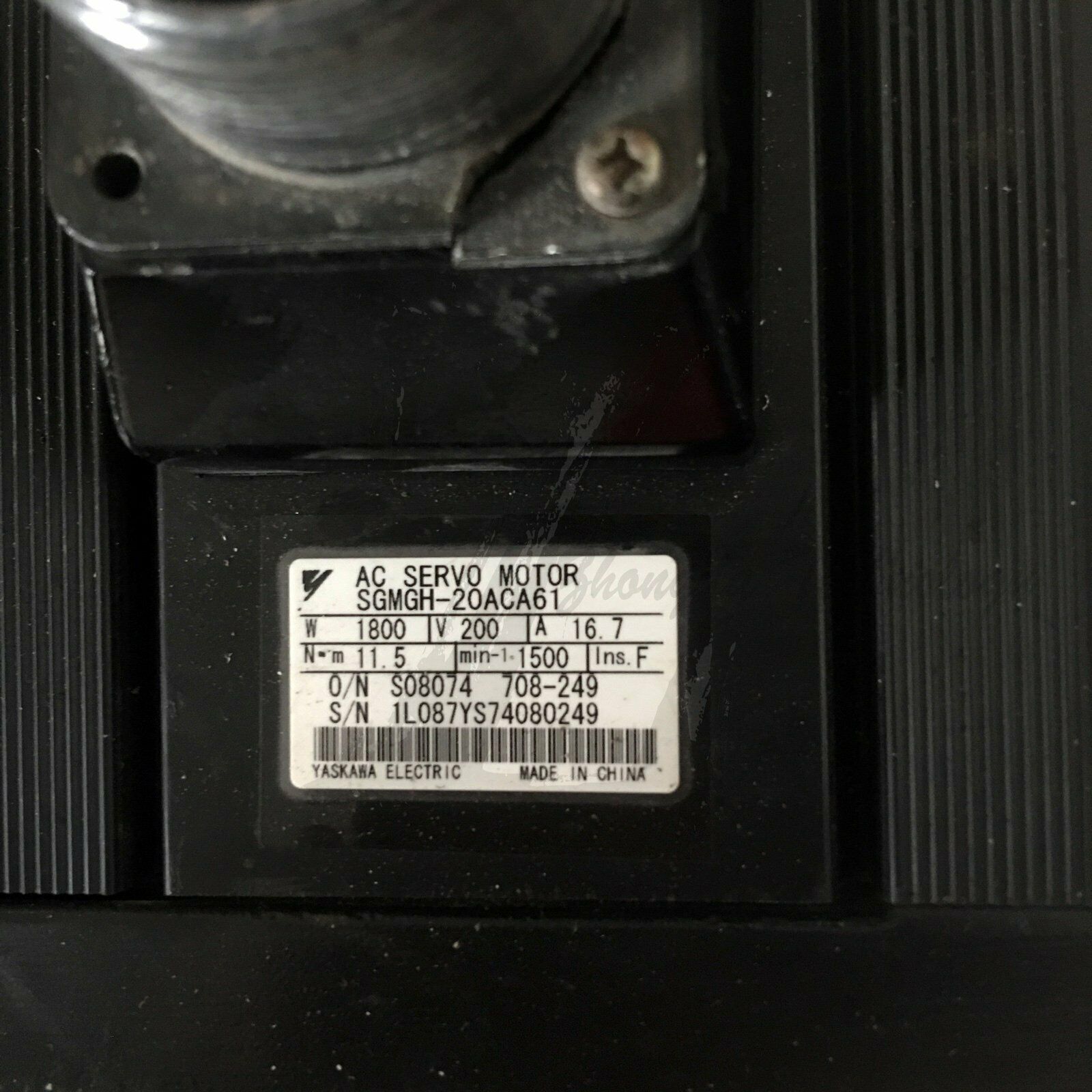 Used Yaskawa 2KW Servo Motor SGMGH-20ACA61 good test - YASKAWA