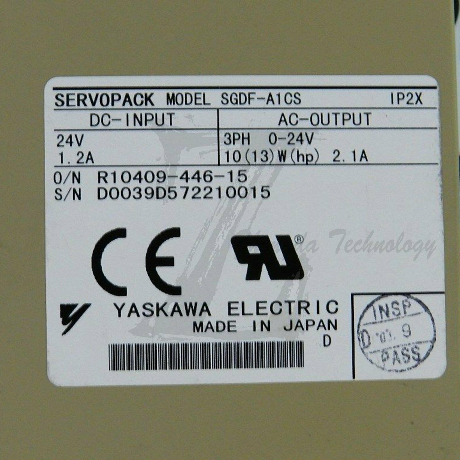 NEW Yaskawa AC Servo Drive SGDF-A1CS - YASKAWA