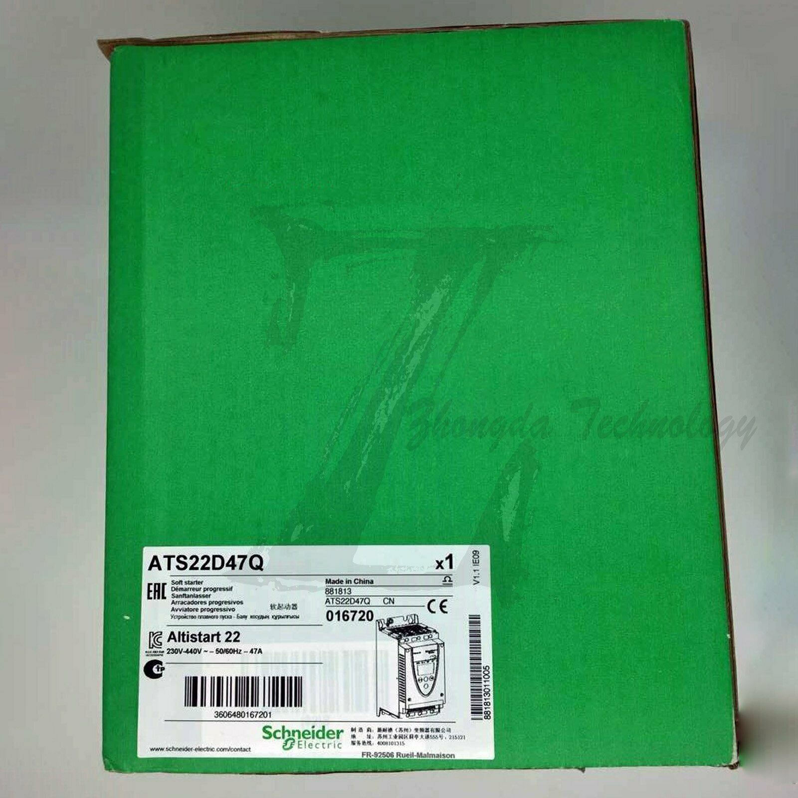 Schneider ATS22D47Q : ATS22 soft start control voltage 220V 47A - SCHNEIDER