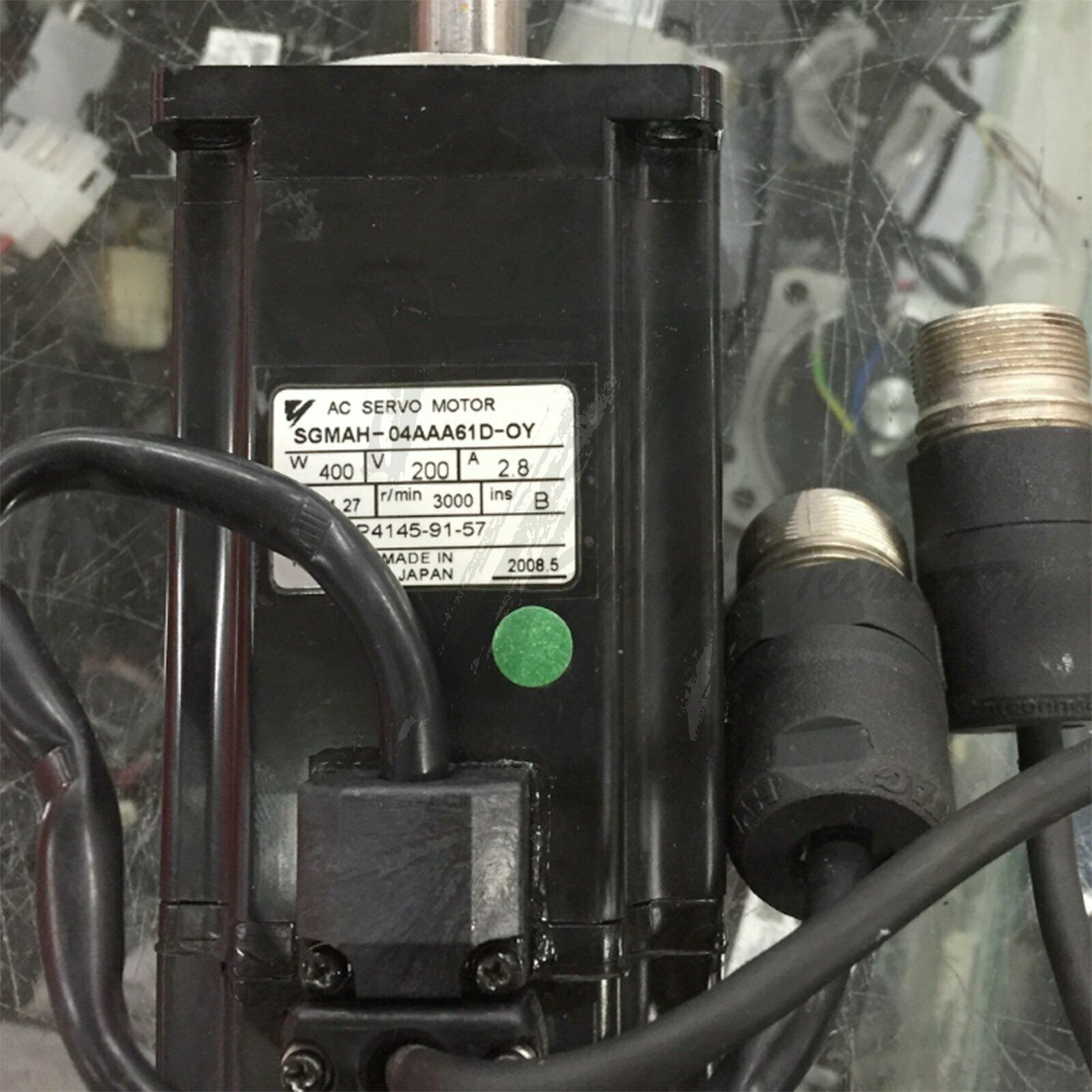 Used Yaskawa 400W Servo motor SGMAH-04AAA61D-OY good test - YASKAWA