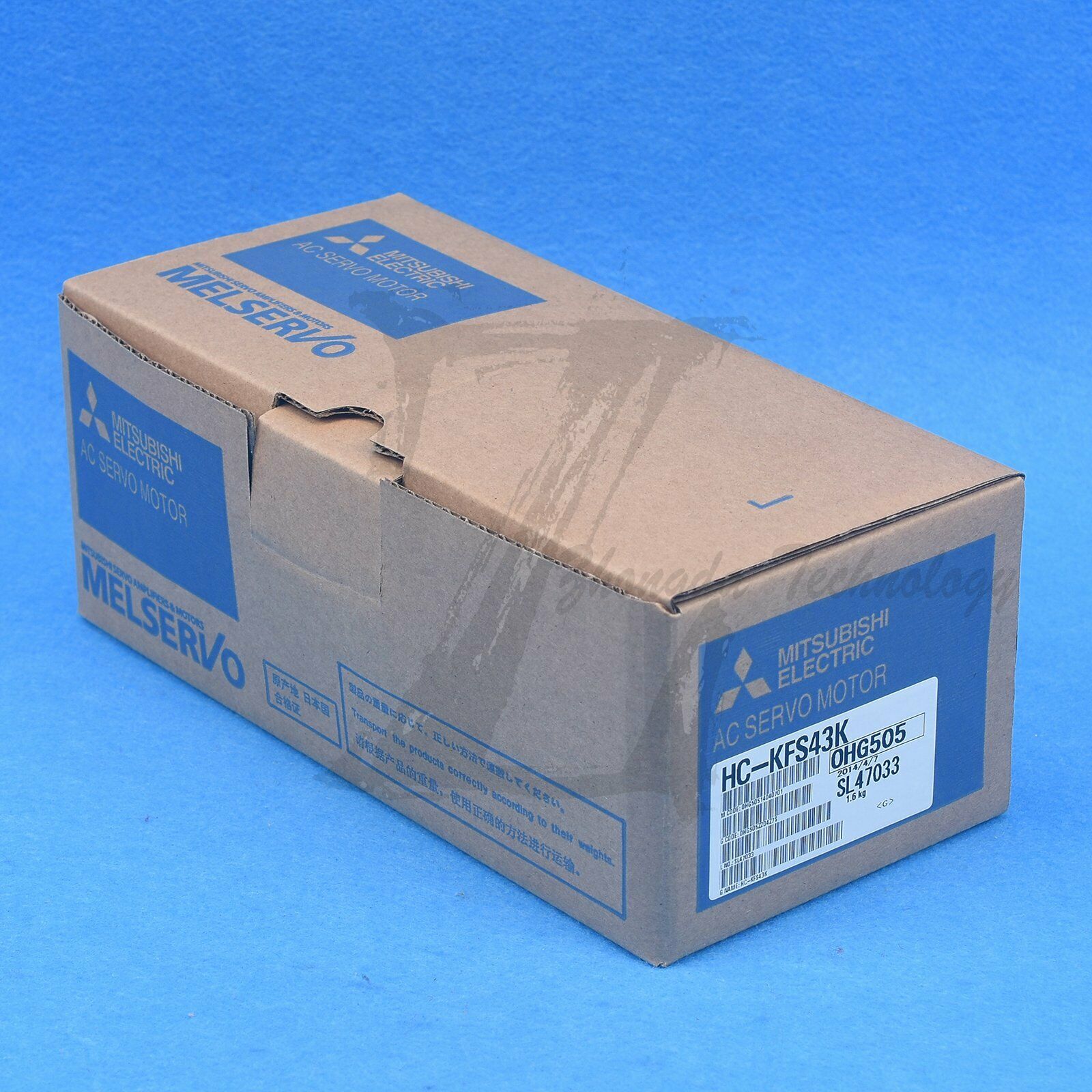 NEW Mitsubishi, Servo Motor, 0.4 kW, 200 V, 2.3 A, 3000 rpm HC-KFS43K - MITSUBISHI