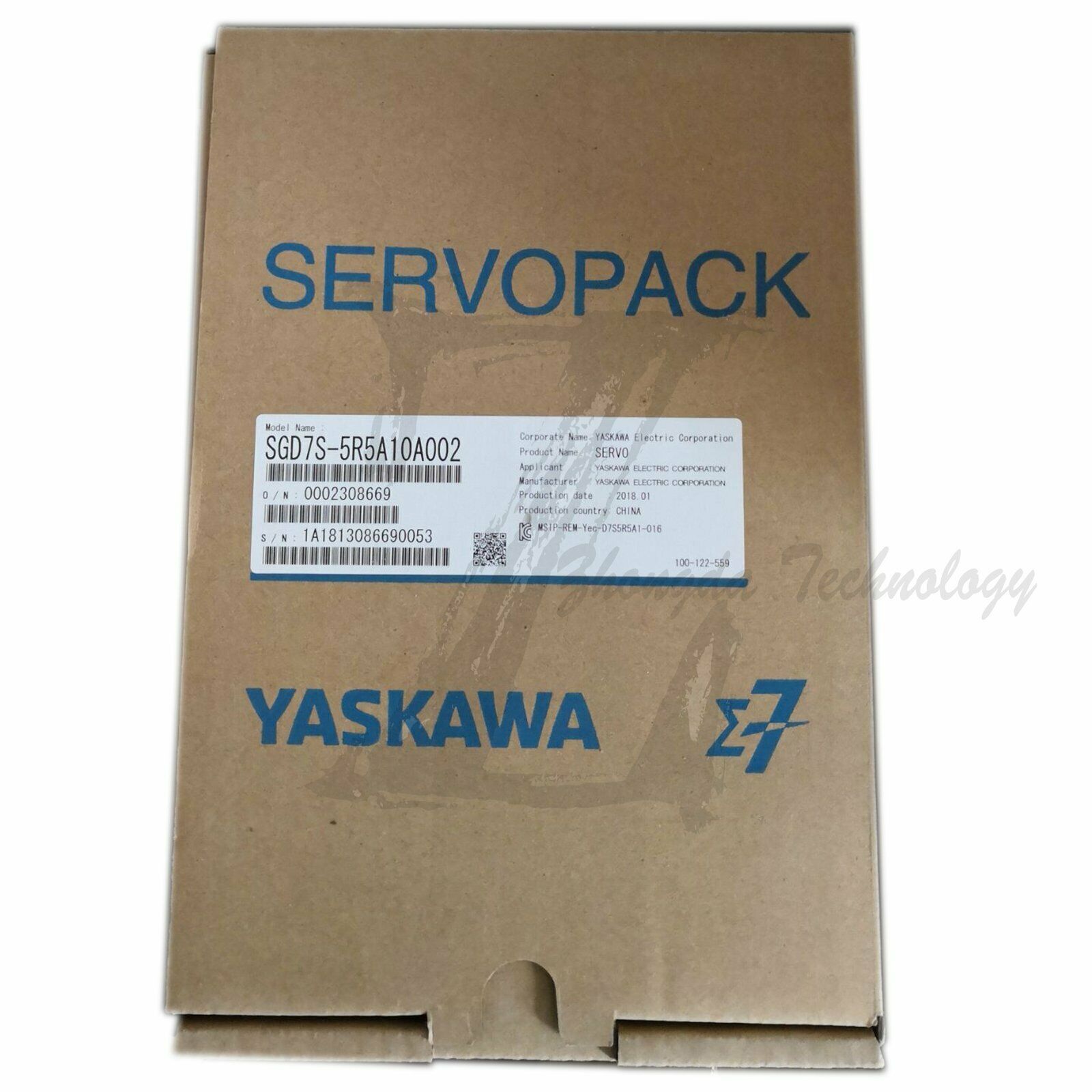 New In Box Yaskawa SGD7S-5R5A10A002 AC servo drive - YASKAWA
