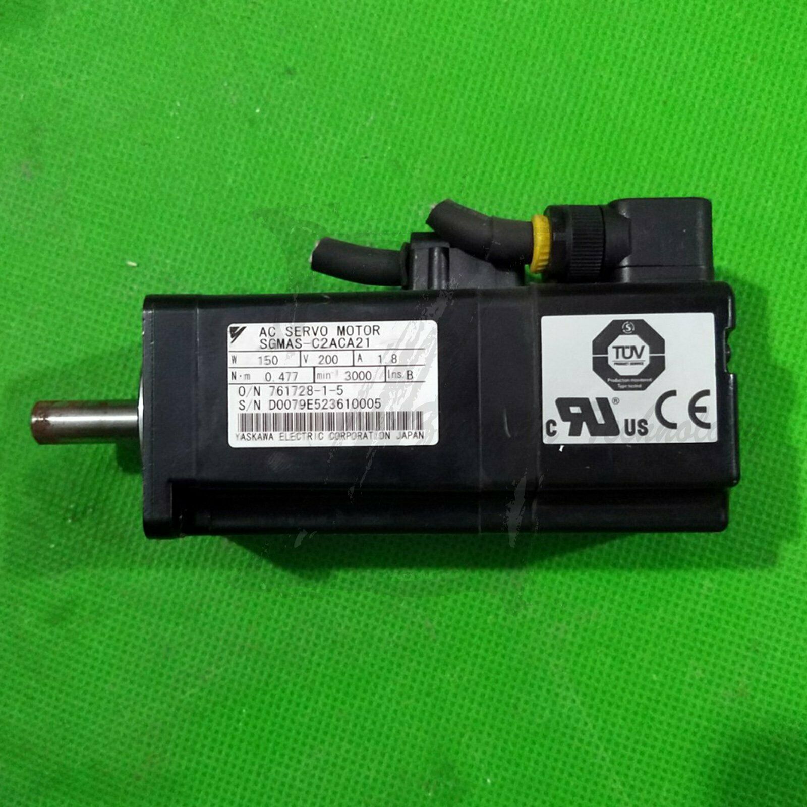 Used Yaskawa 150W servo Motor SGMAS-C2ACA21 - YASKAWA