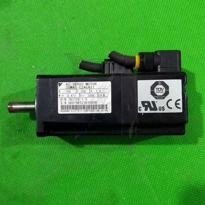 Used Yaskawa 150W servo Motor SGMAS-C2ACA21 - YASKAWA