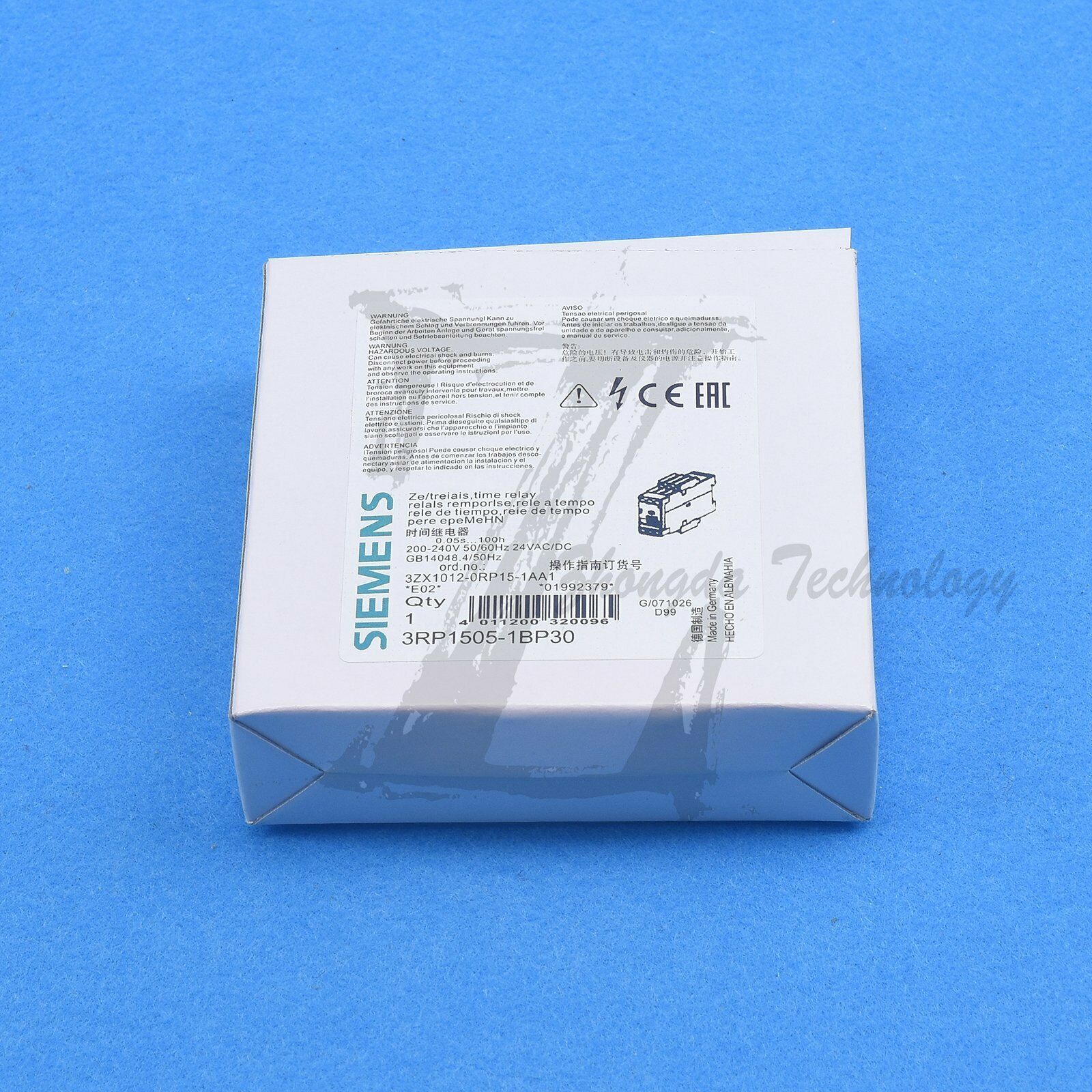 New Siemens Time Relay 3RP1505-1BP30 0.05s-100h Timing Relay Siemens