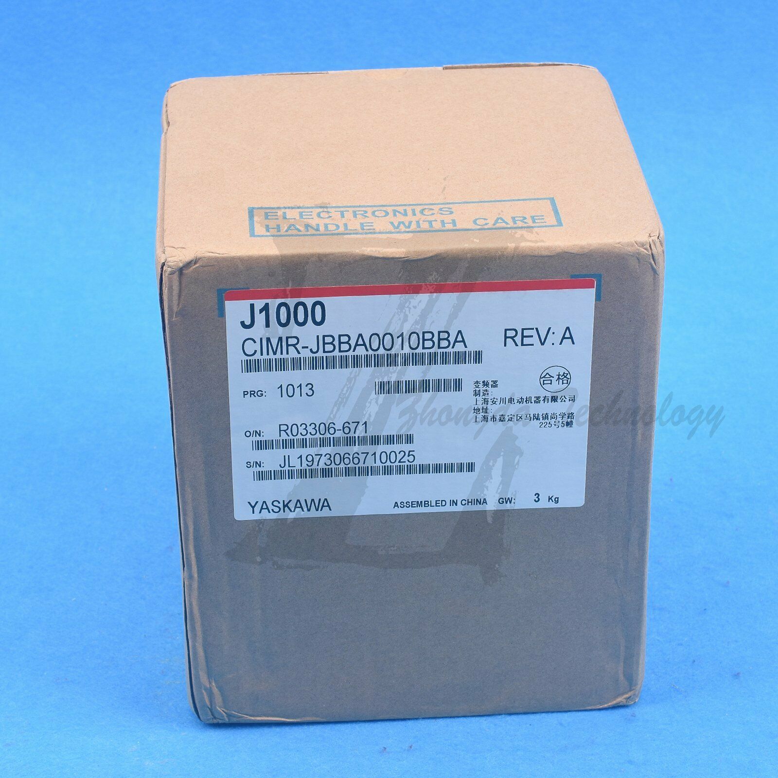 NEW Yaskawa Inverter CIMR-JBBA0010BBA (1.5kw) J1000 Single Phase 200V - YASKAWA