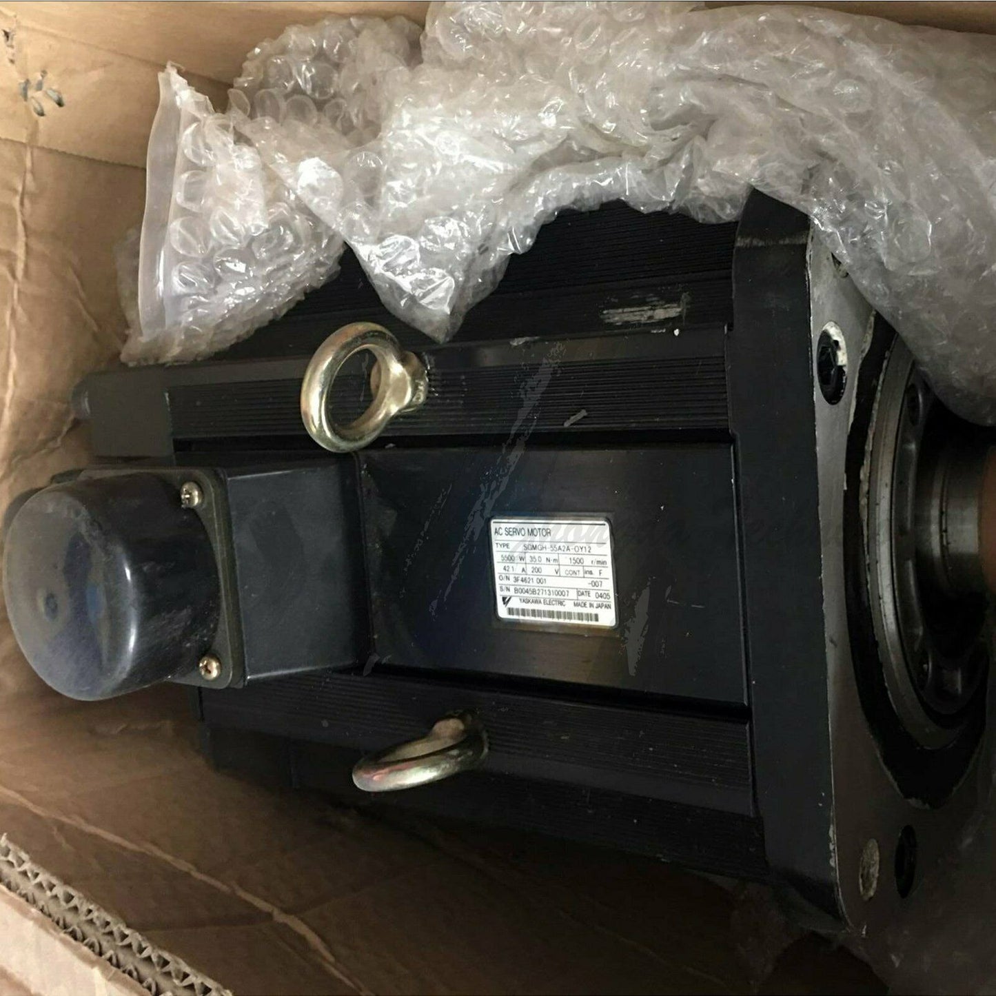 Used Yaskawa Servo Motor SGMGH-55A2A-OY12 Tested In Good Condition - YASKAWA