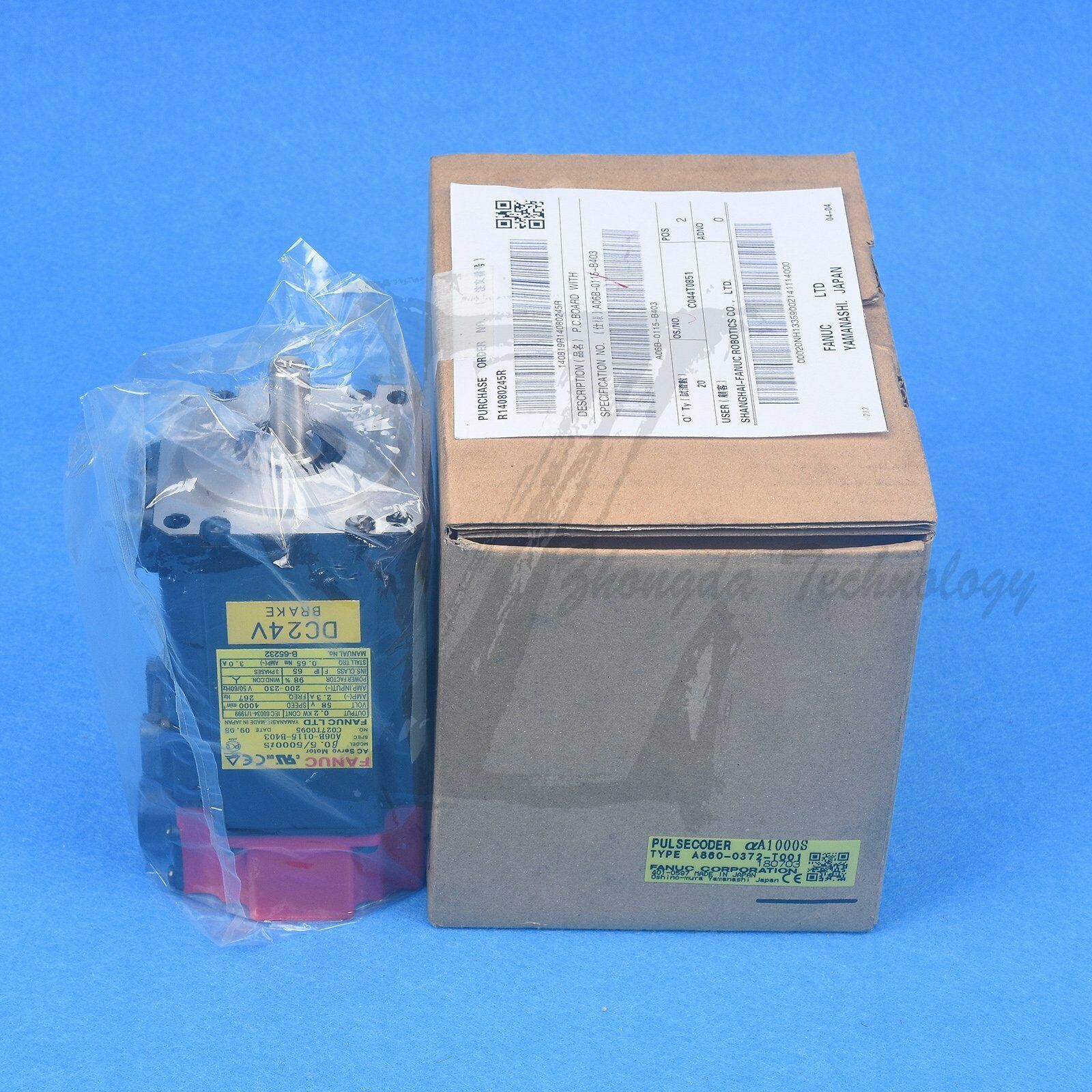 New fanuc AC SERVO MDL BiS.05/6000, ST, SLK, 24V DC BRK, b64ia,A06B-0115-B403 - FANUC