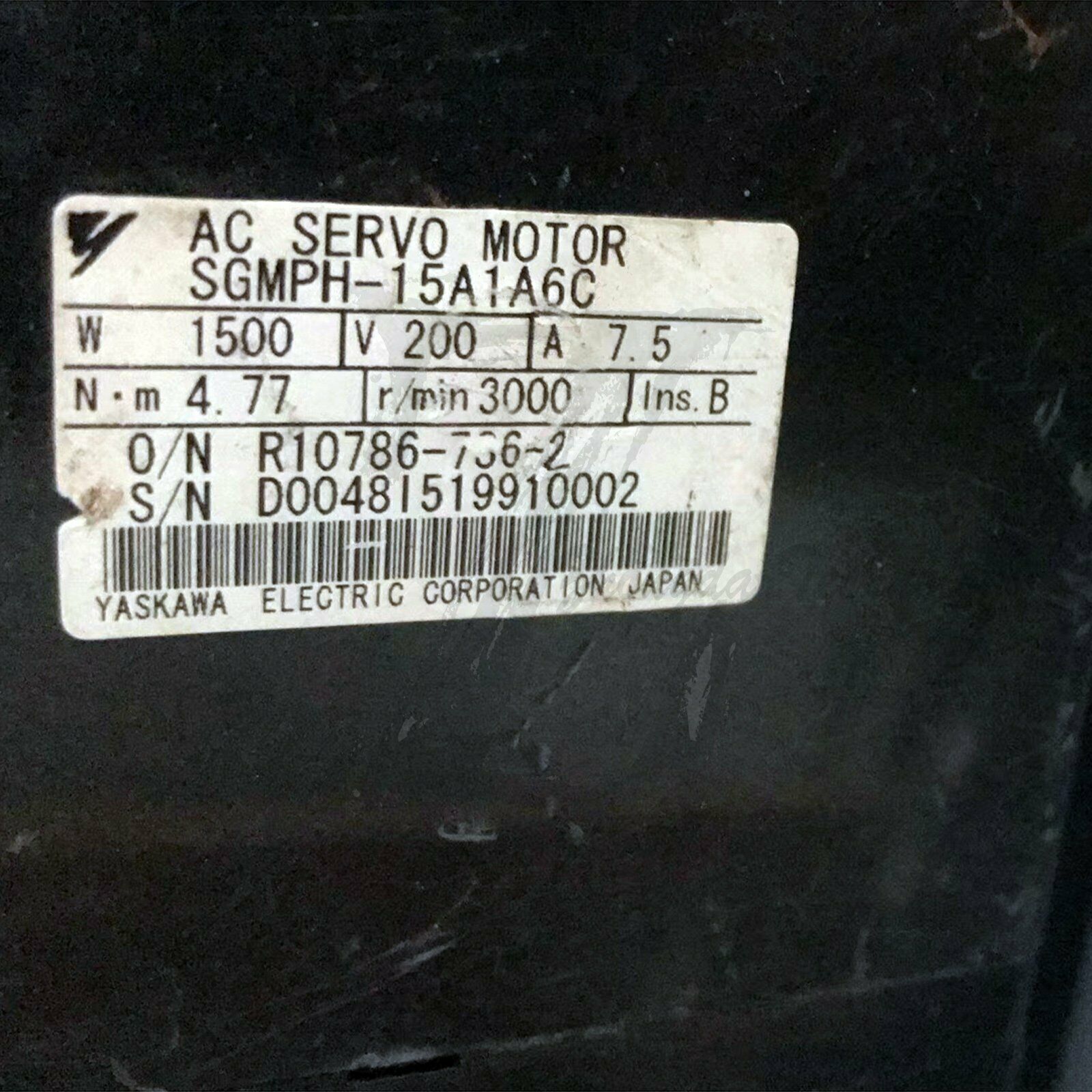 Used Yaskawa Servo Motor SGMPH-15A1A6C good test - YASKAWA