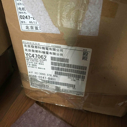 New fanuc AC SERVO MOTOR MDL Ai22/3000, BRK, i1000 A06B-0247-B401 - FANUC
