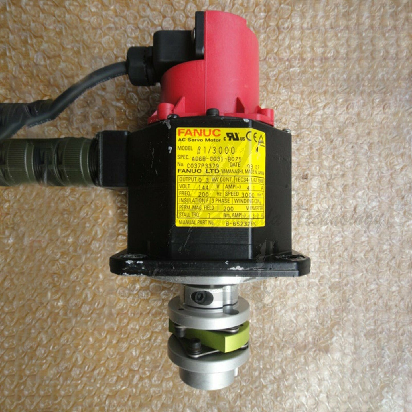 Used FANUC AC SERVO MDL B1/3000, ST, KEY, a32b A06B-0031-B075 - FANUC