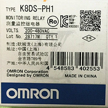 NEW Omron measurement monitoring relay K8DS-PH1 - Omron
