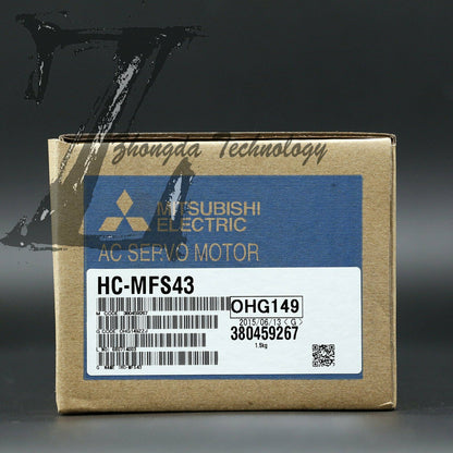 Mitsubishi Servo Motor 0.4 kW 200 V & 400 V 9 A 4500 rpm 1.3 Nm HC-MFS43 - MITSUBISHI