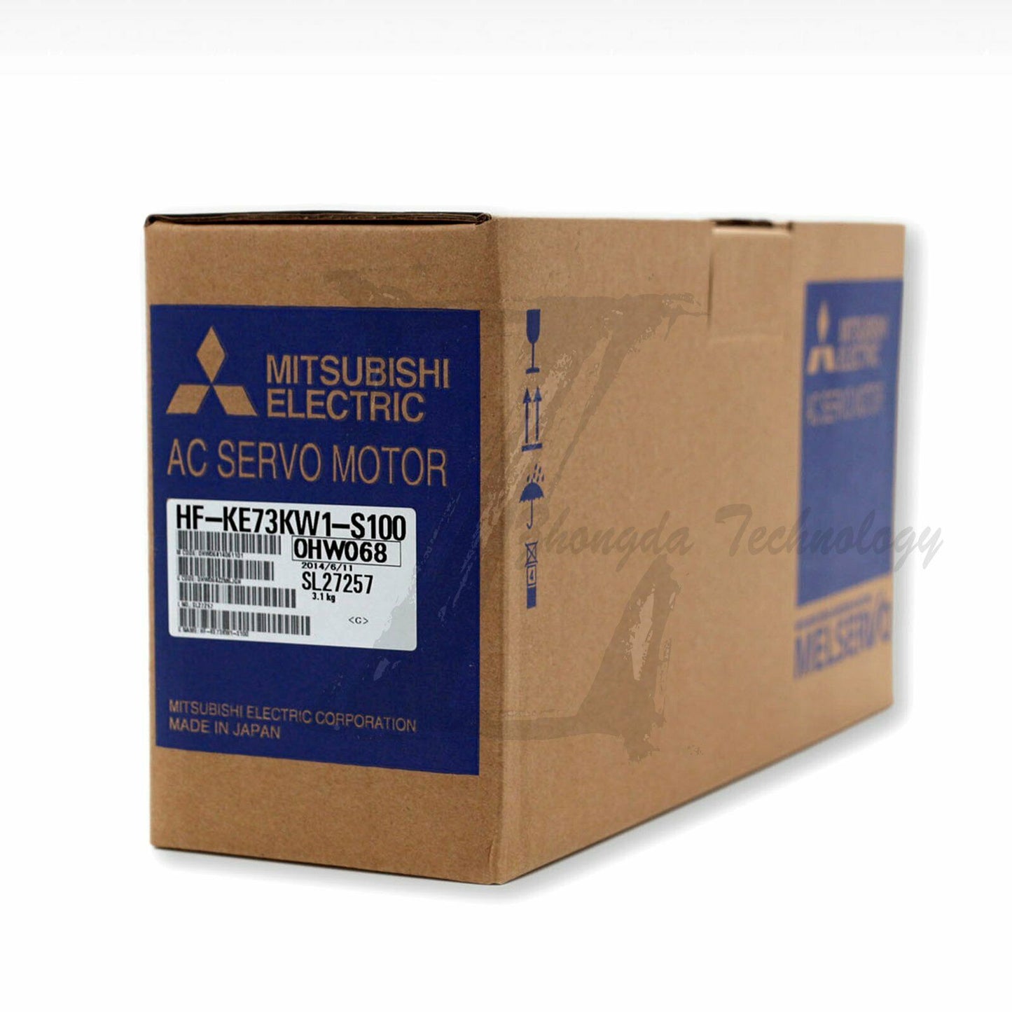 NEW Mitsubishi Servo Motor 0.75 kW 14 A 3000 rpm 7.2 Nm HF-KE73KW1-S100 - MITSUBISHI