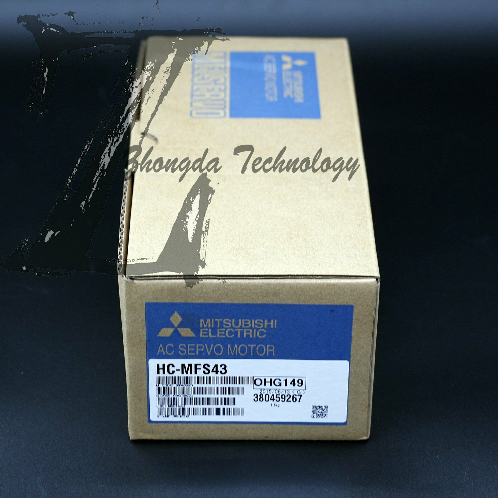 Mitsubishi Servo Motor 0.4 kW 200 V & 400 V 9 A 4500 rpm 1.3 Nm HC-MFS43 - MITSUBISHI