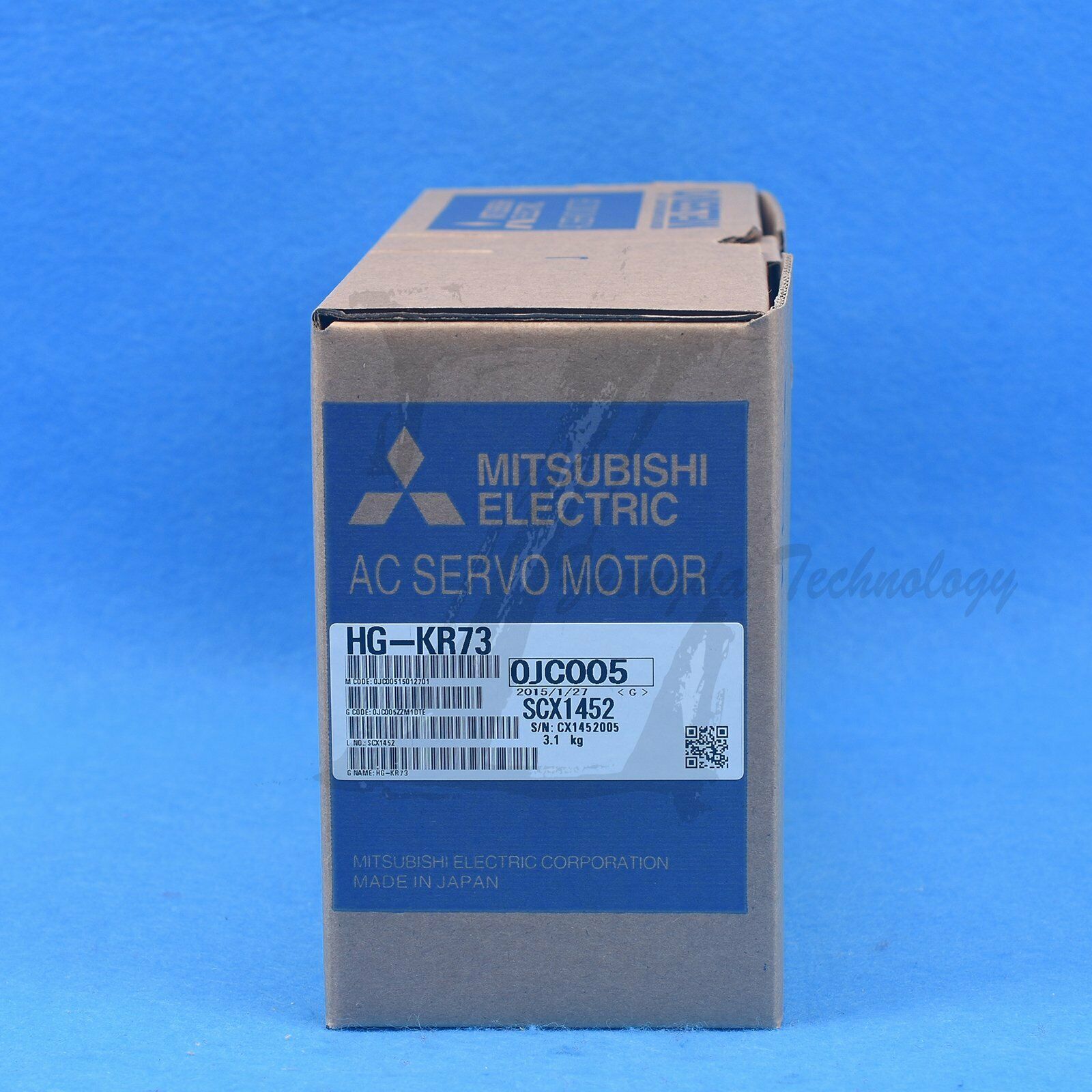 NEW Mitsubishi,Servo Motor 200 W, 200 V, 6000 rpm，1.9 Nm HG-KR73 - MITSUBISHI