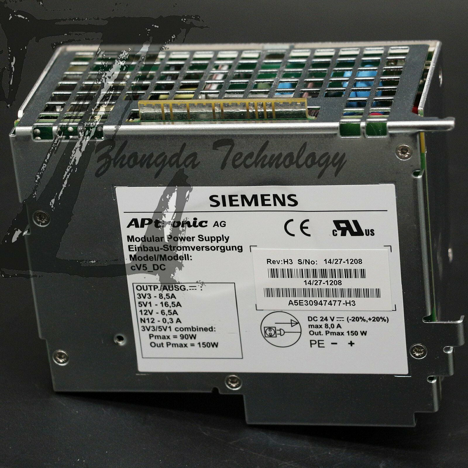 مستعمل Siemens، وحدة تزويد الطاقة، 24 فولت تيار مستمر، A5E30947477-H3