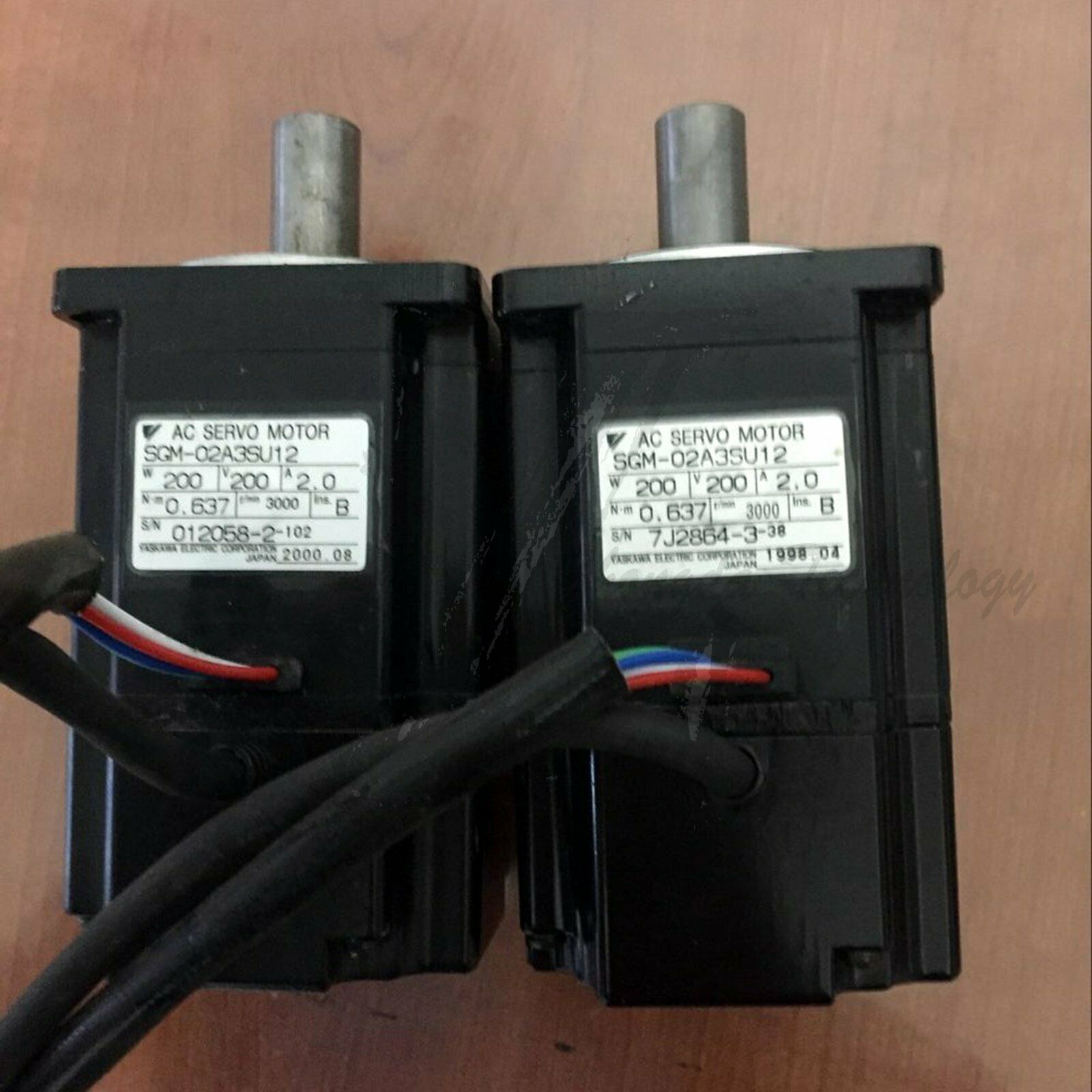 Used Yaskawa 200W Servo Motor SGM-02A3SU12 good test - YASKAWA