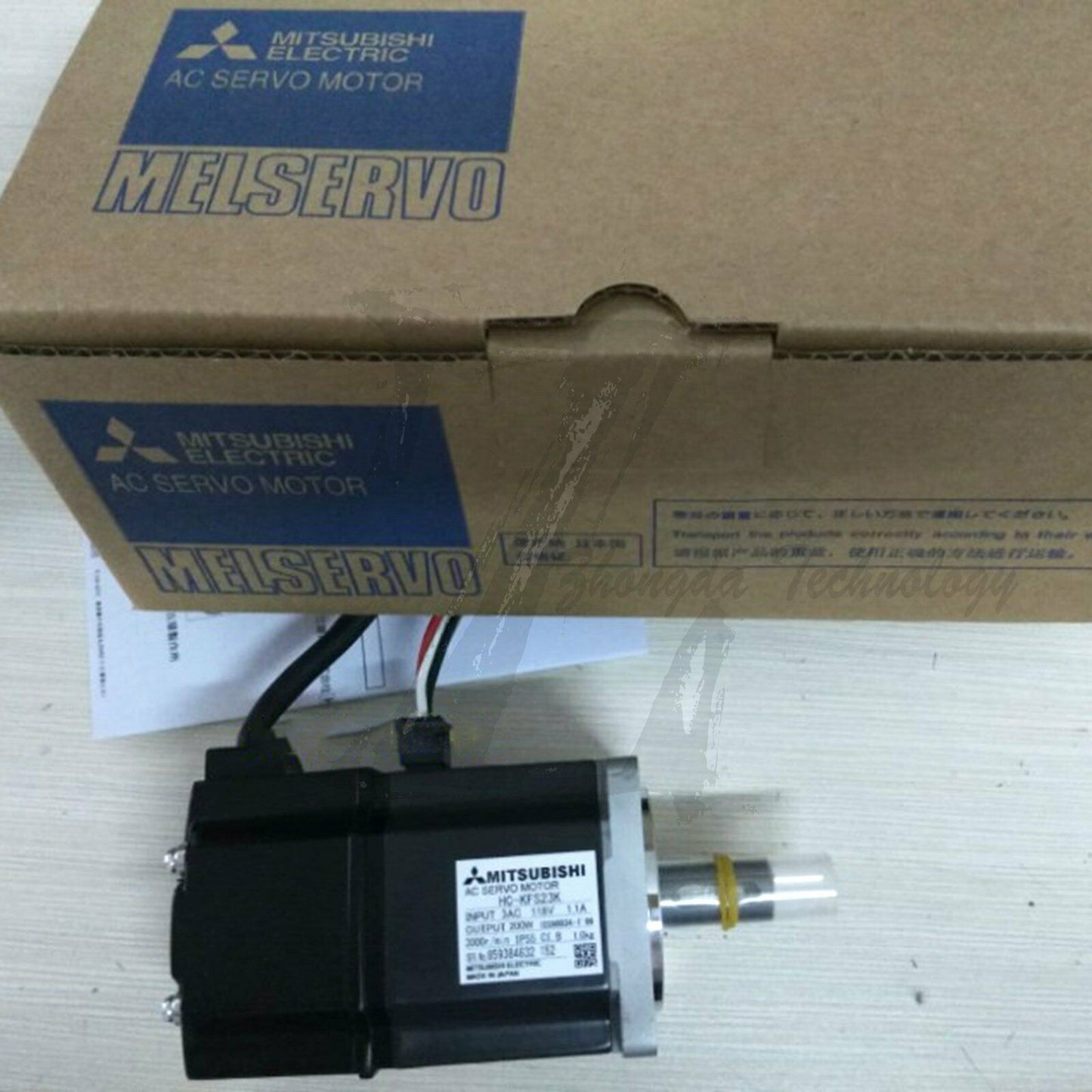 NEW Mitsubishi Servo Motor 200 W, 118 V, 1.1 A, 3000 rpm,HC-KFS23K - Mitsubishi