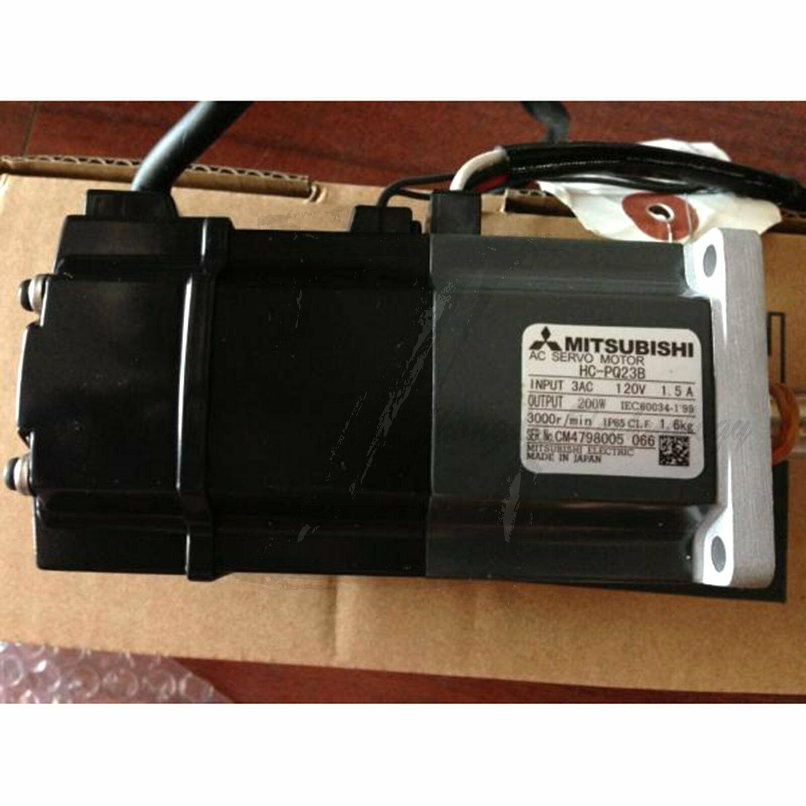 NEW Mitsubishi AC servo motor 120V 1.5A 200W 3000RPM HC-PQ23B - MITSUBISHI