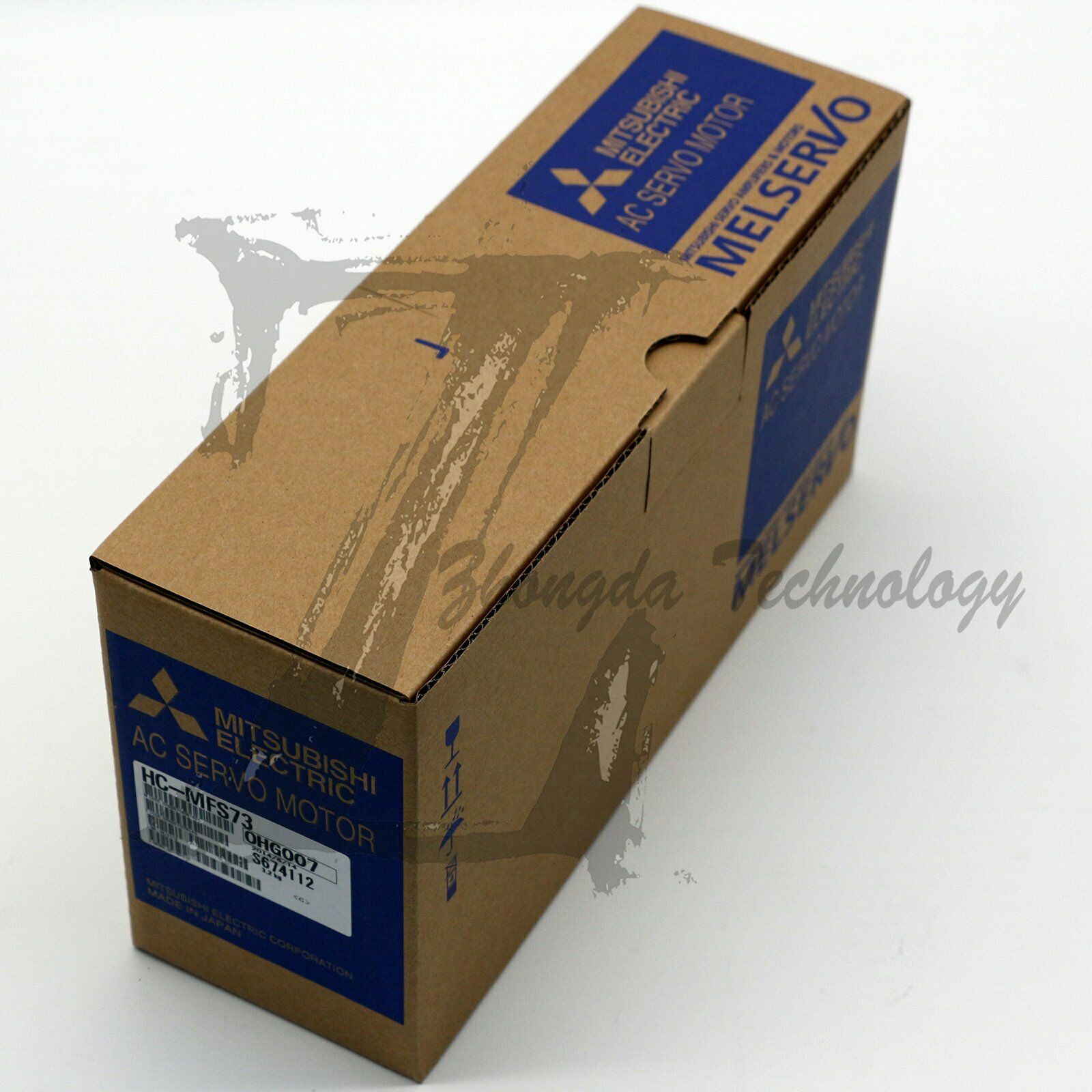 Mitsubishi Servo Motor 0.75 kW 200 V & 400 V 18 A 4500 rpm 2.4 Nm HC-MFS73 - MITSUBISHI