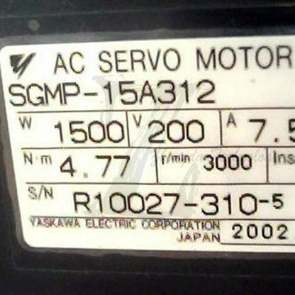 Used SGMP-15A312 SGMP15A312 Yaskawa servo motor Tested In Good Condition - YASKAWA