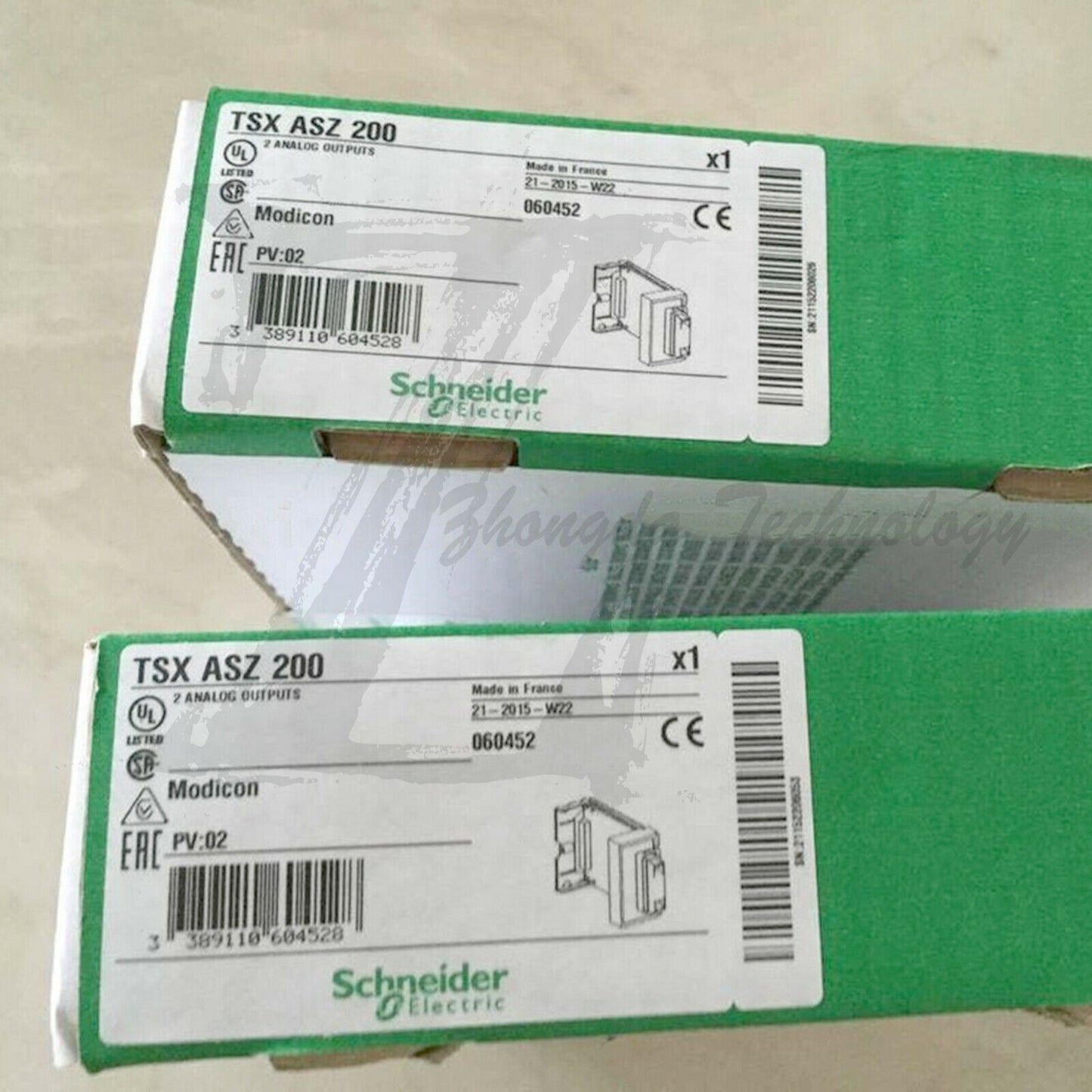 New Schneider TSXASZ200 : TSX Micro - 2 Analog Output +/- 10 V, 0-20, 4-20 mA - SCHNEIDER