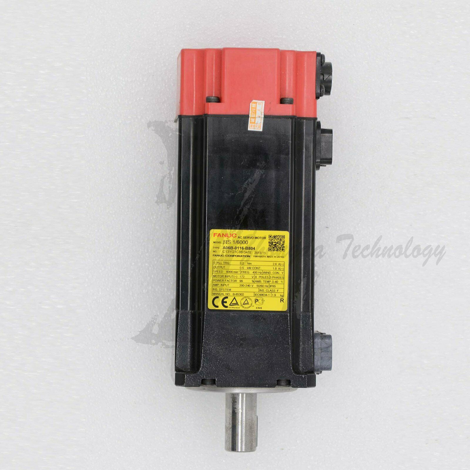 Used AC SERVO MDL BiS1/6000, ST, KEY, 90v BRK, b64ia A06B-0116-B804 - FANUC