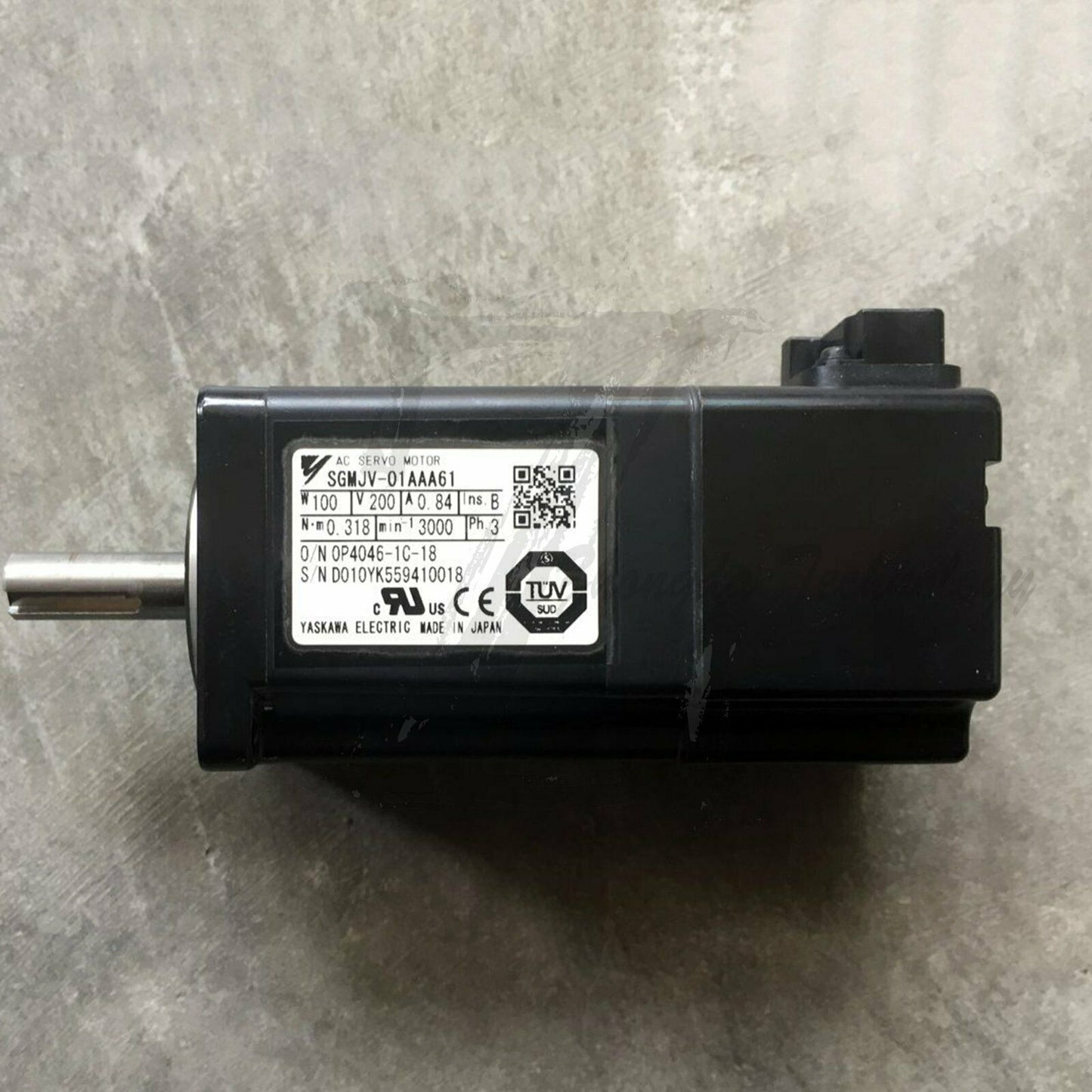 Used Yaskawa SGMJV-01AAA61 AC Servo Motor SGMJV01AAA61 Tested Good - YASKAWA