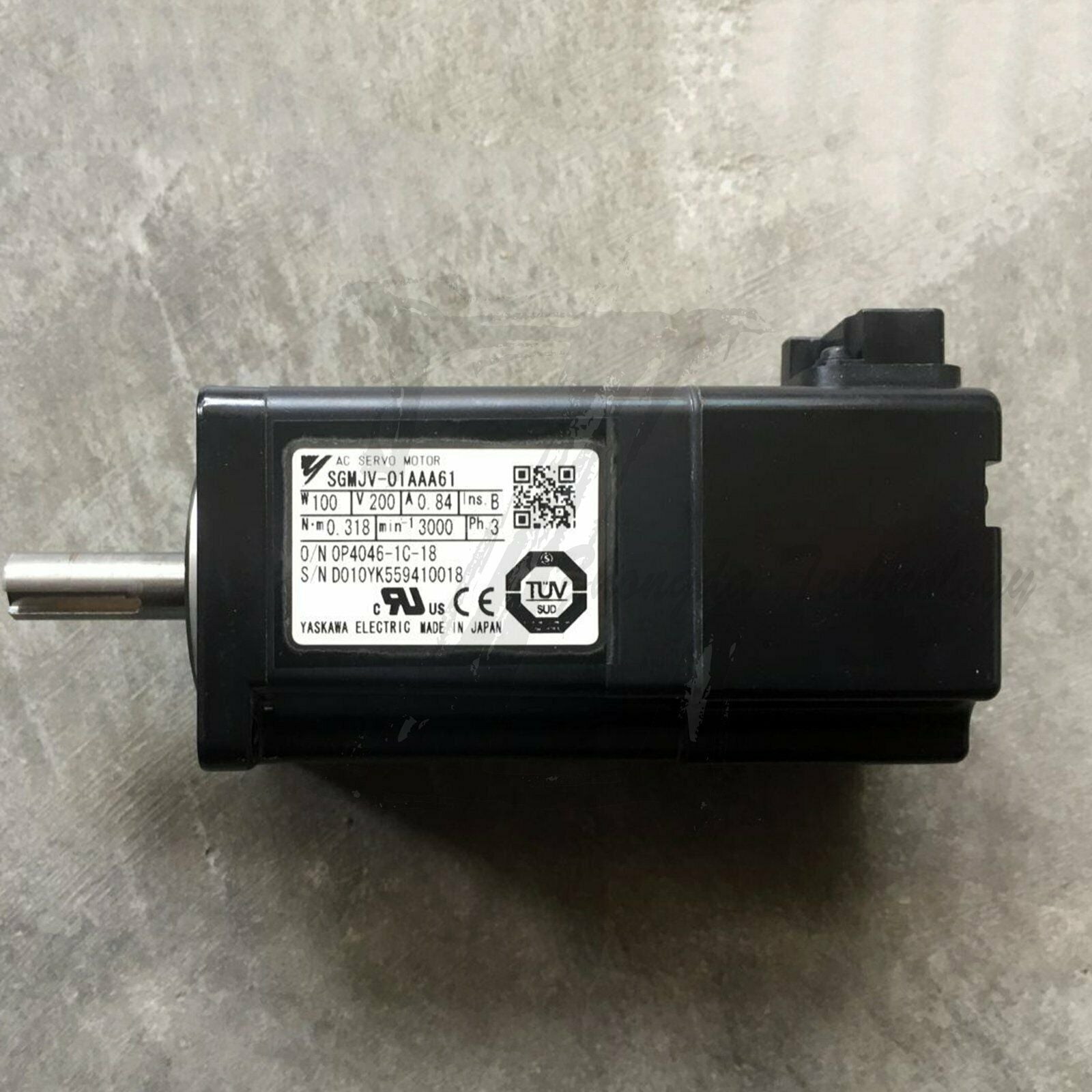Used Yaskawa SGMJV-01AAA61 AC Servo Motor SGMJV01AAA61 Tested Good - YASKAWA