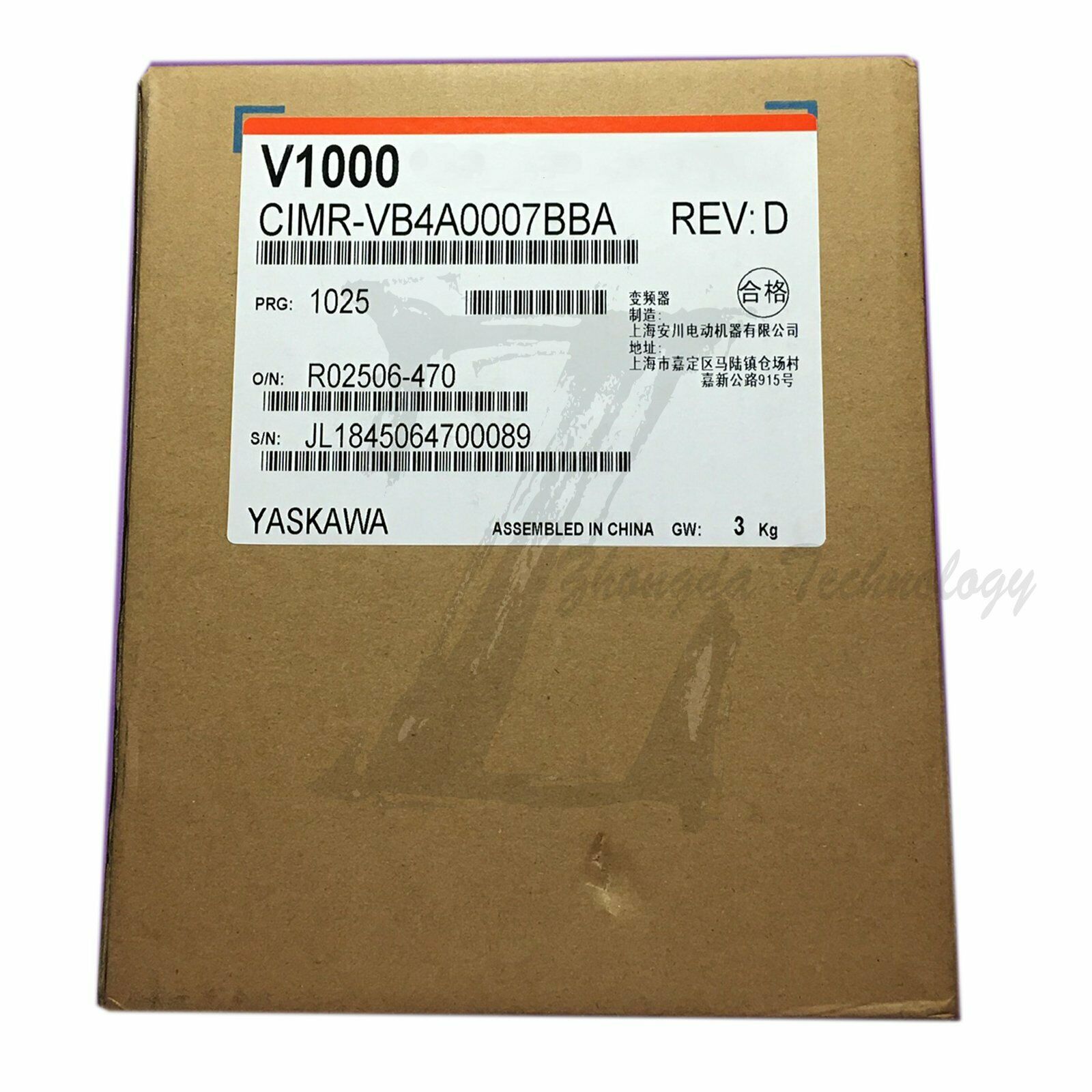 NEW Yaskawa V1000 Inverter CIMR-VB4A0007BBA 2.2KW/3.0KW 380V - YASKAWA