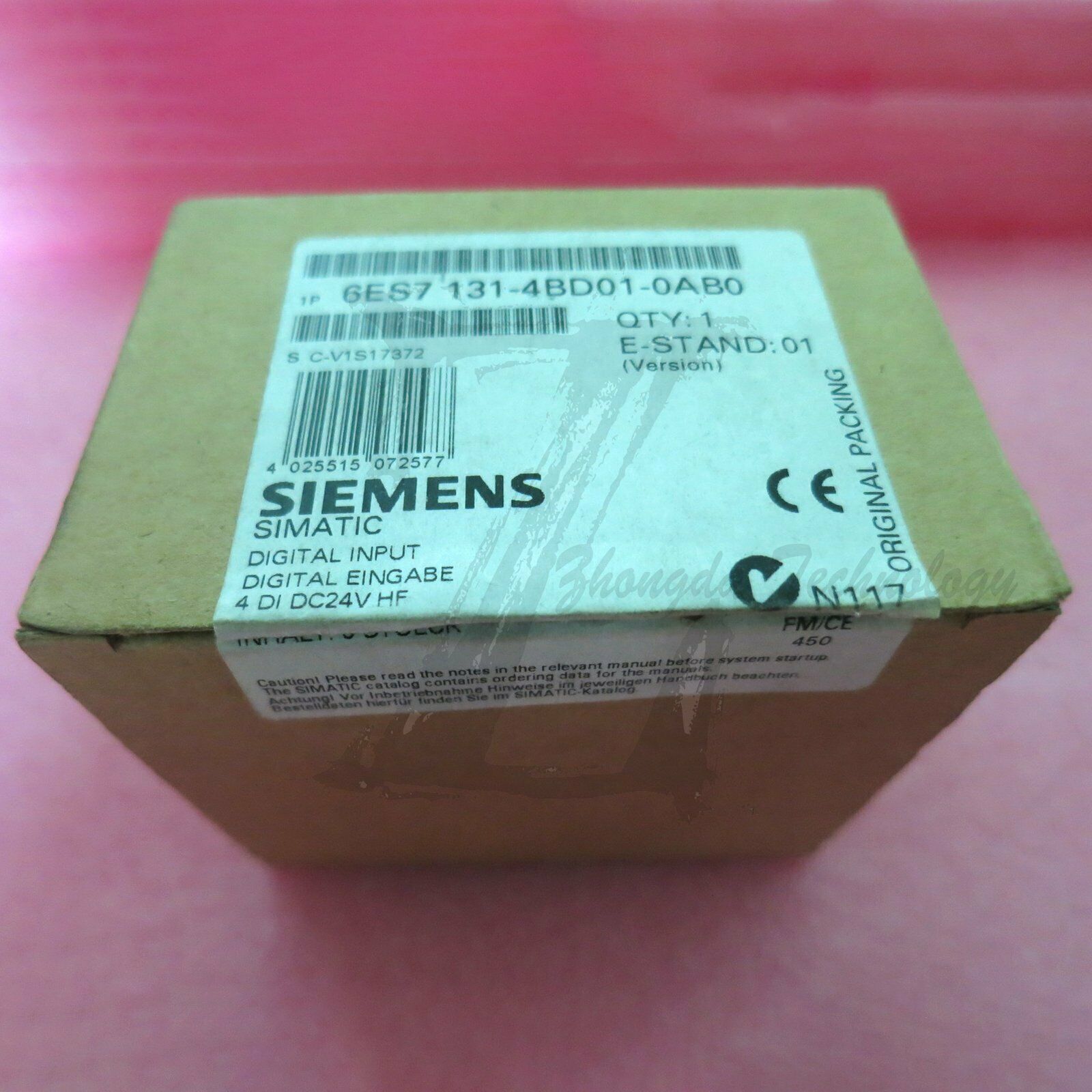 New Siemens electronic module 6ES7 131-4BD01-0AB0