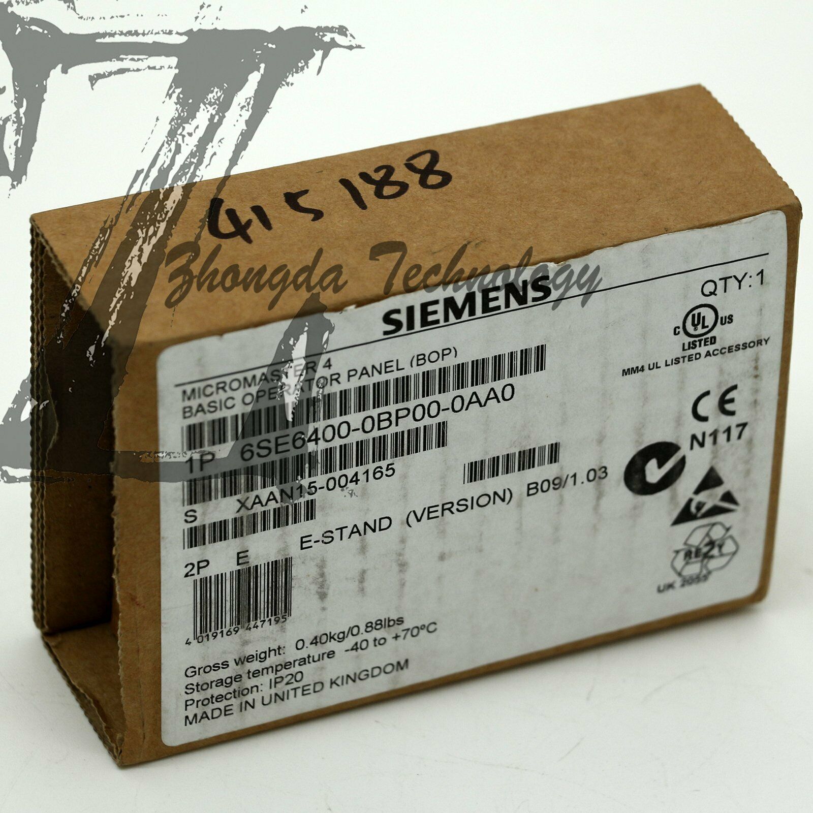 NEW Siemens, Keypad Operator Panel 6SE6400-0BP00-0AA0