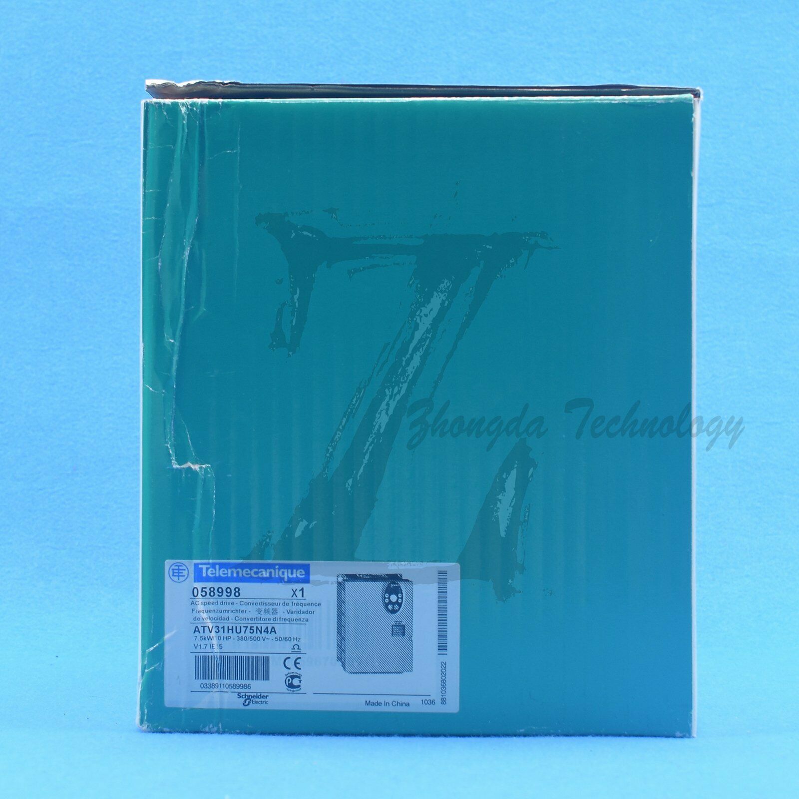 NEW Schneider inverter ATV31HU75N4A : ATV31 7.5kW three-phase, 380...500V - SCHNEIDER