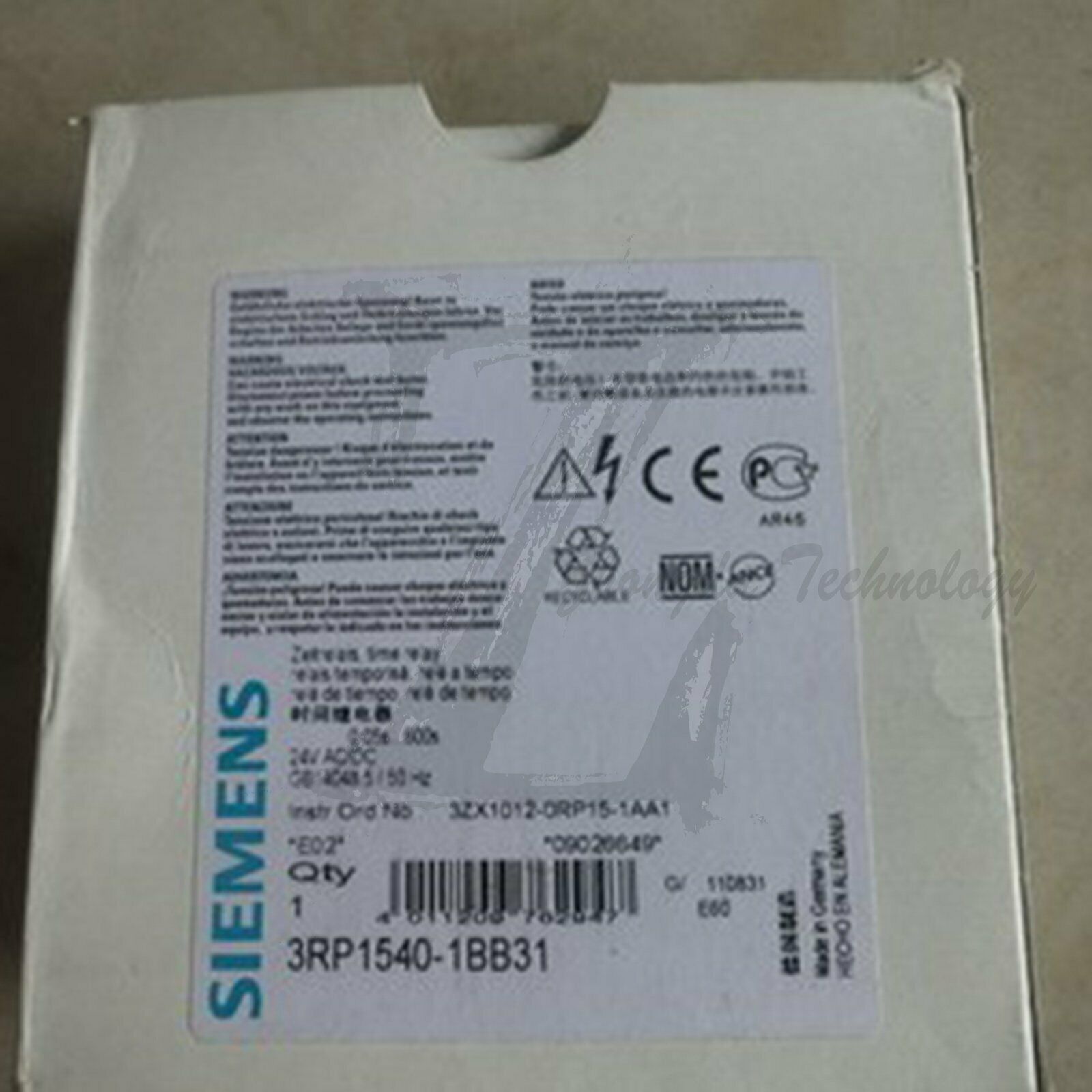 New Siemens time relay 3RP1540-1BB31 Siemens