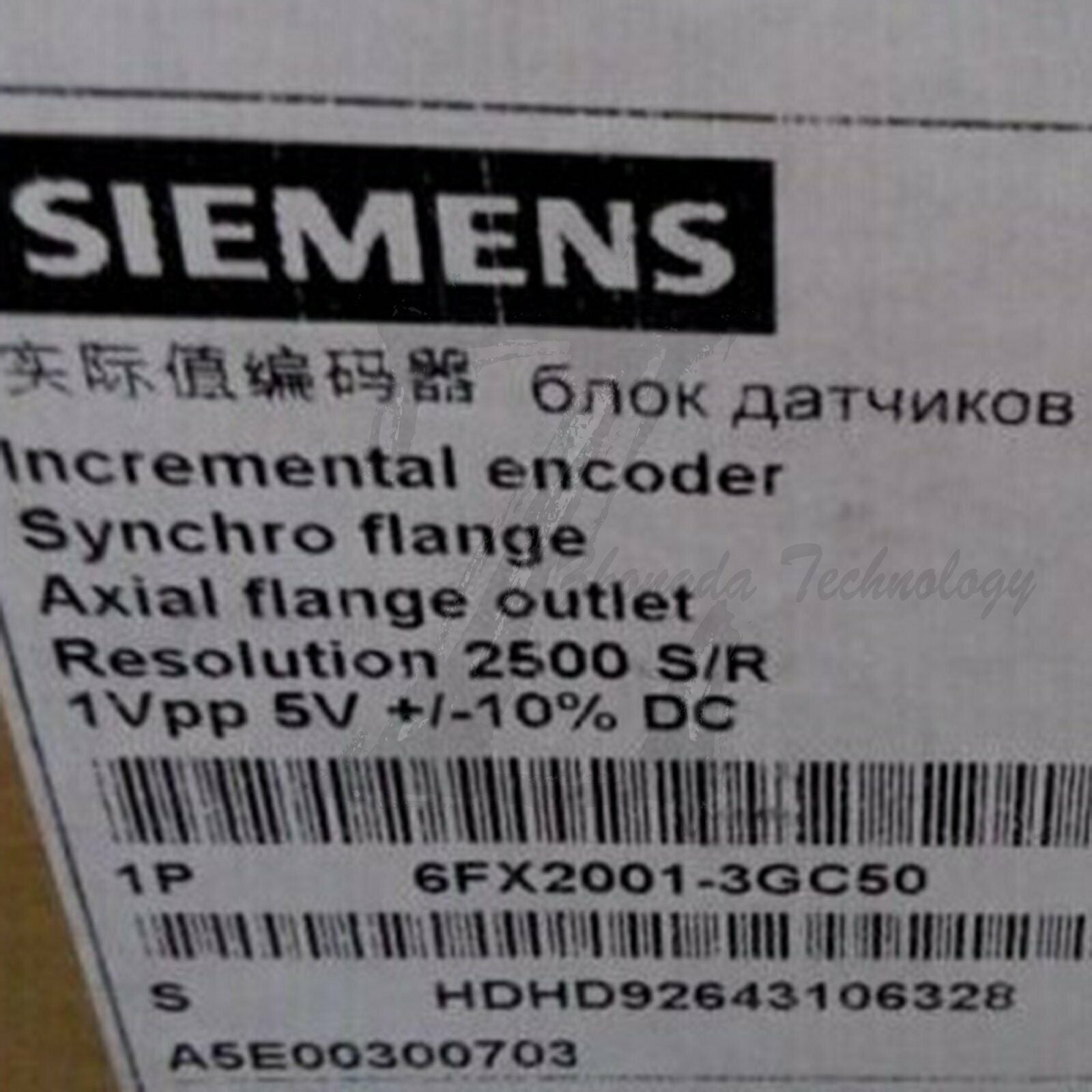 New Siemens encoder 6FX2001-3GC50 Siemens