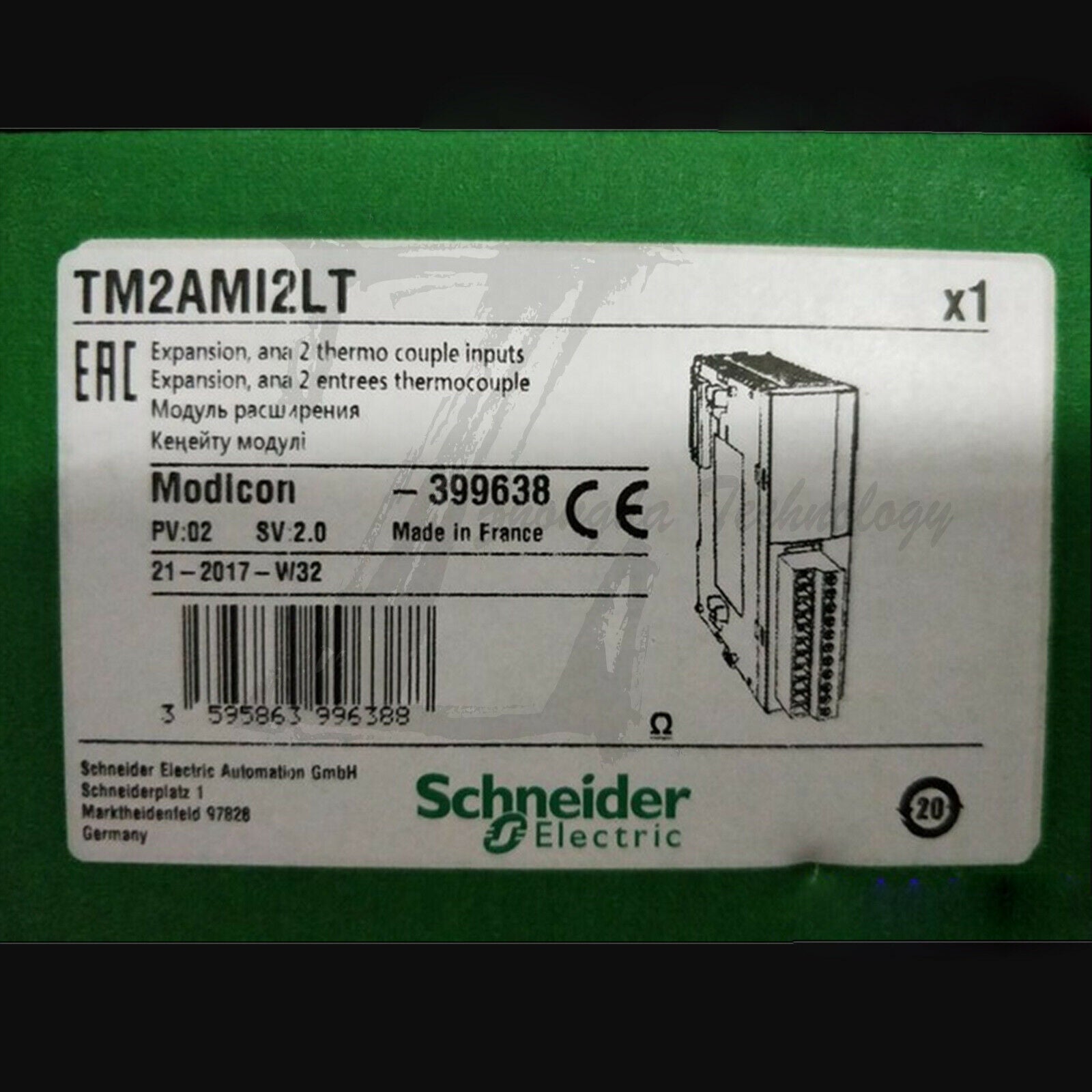 Schneider TM2AMI2LT : Analog Input Module M238 - 2 Input Thermocouple Low - SCHNEIDER