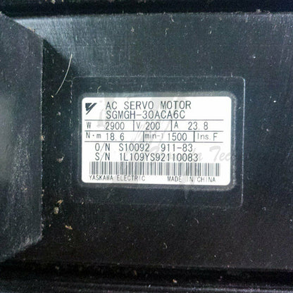 Used Yaskawa servo motor SGMGH-30ACA6C Tested In Good Condition - YASKAWA