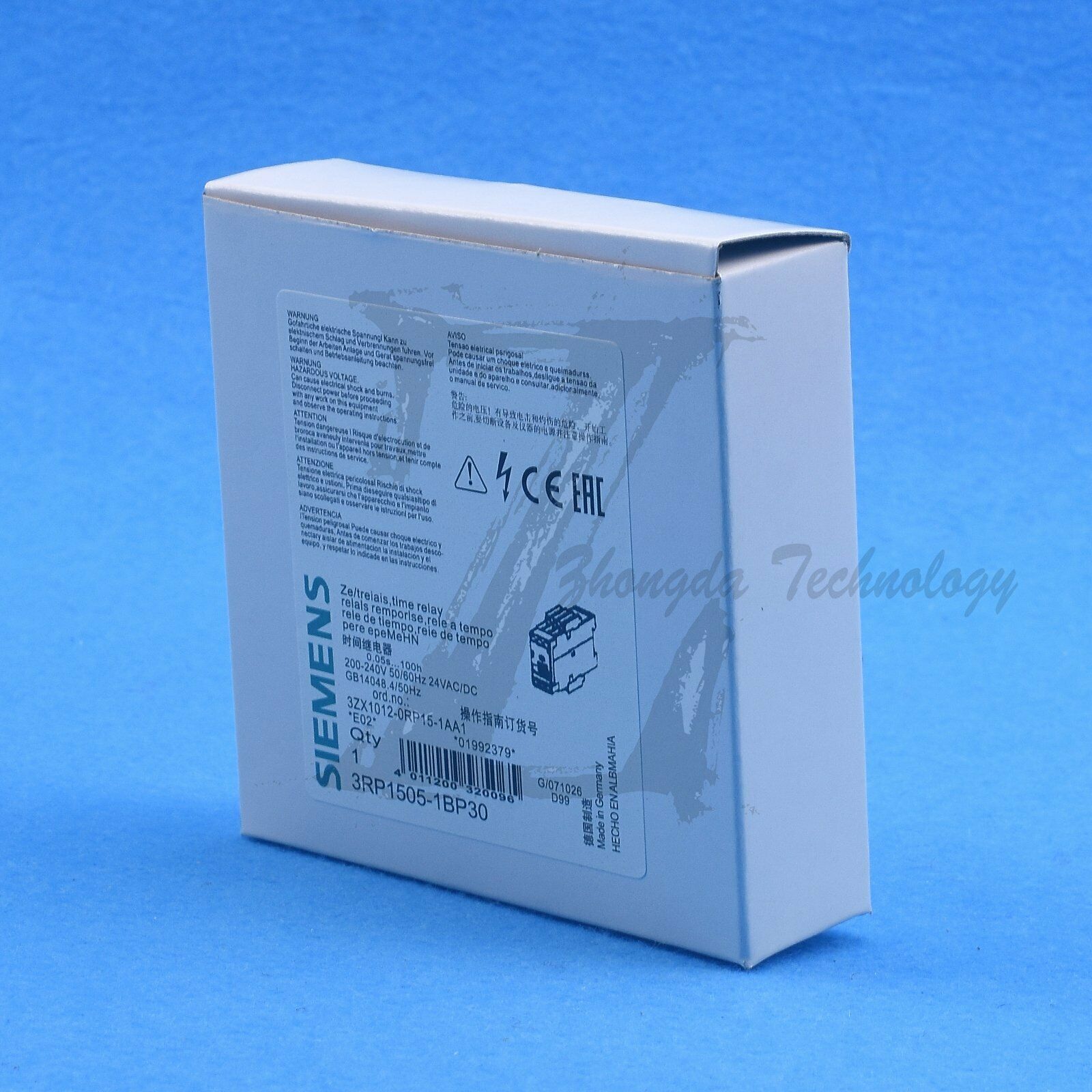 New Siemens Time Relay 3RP1505-1BP30 0.05s-100h Timing Relay Siemens