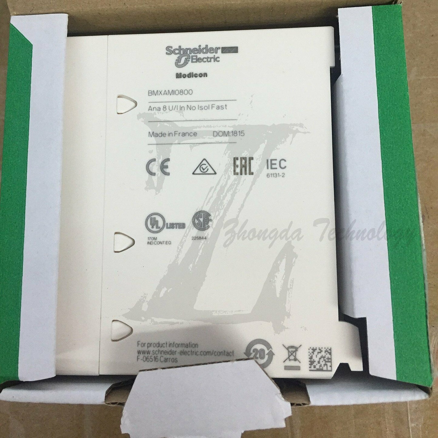 Schneider analog input module BMXAMI0800 High-function input 8 channels - SCHNEIDER