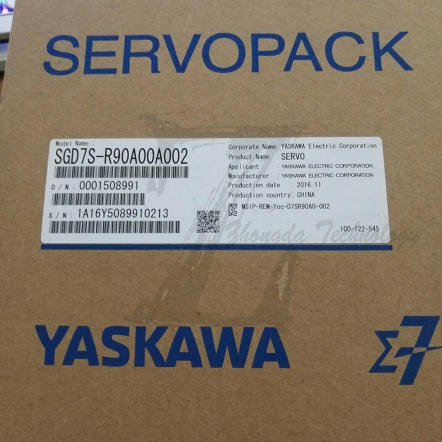 New In Box Yaskawa SGM7J-01AFC6S+SGD7S-R90A00A002 - YASKAWA