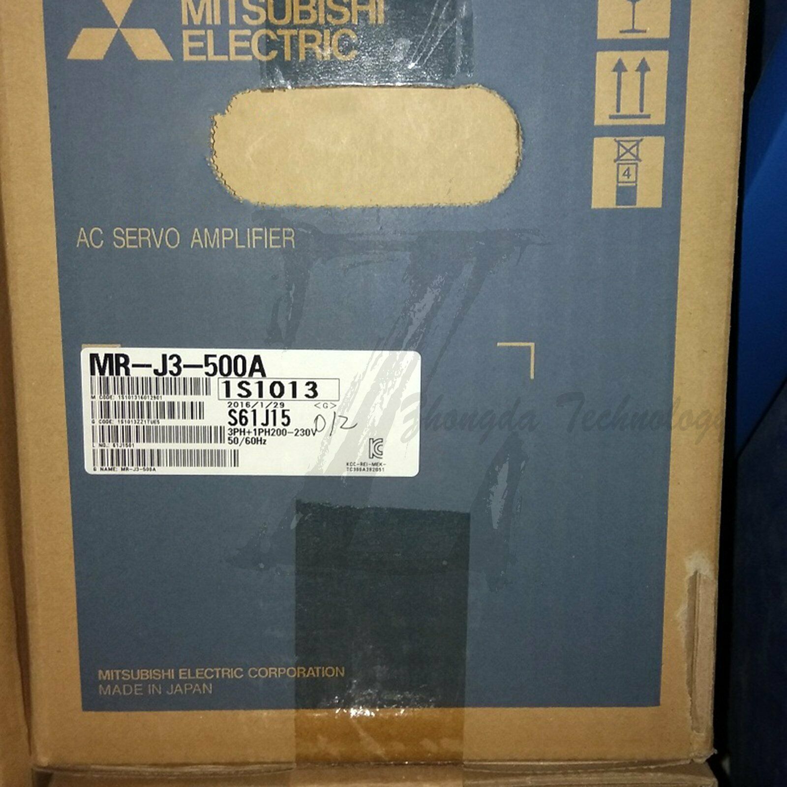 New Mitsubishi Servo Amplifier, 3 Phase, 5 W, 21.7 A, Mr-J3-500A - MITSUBISHI