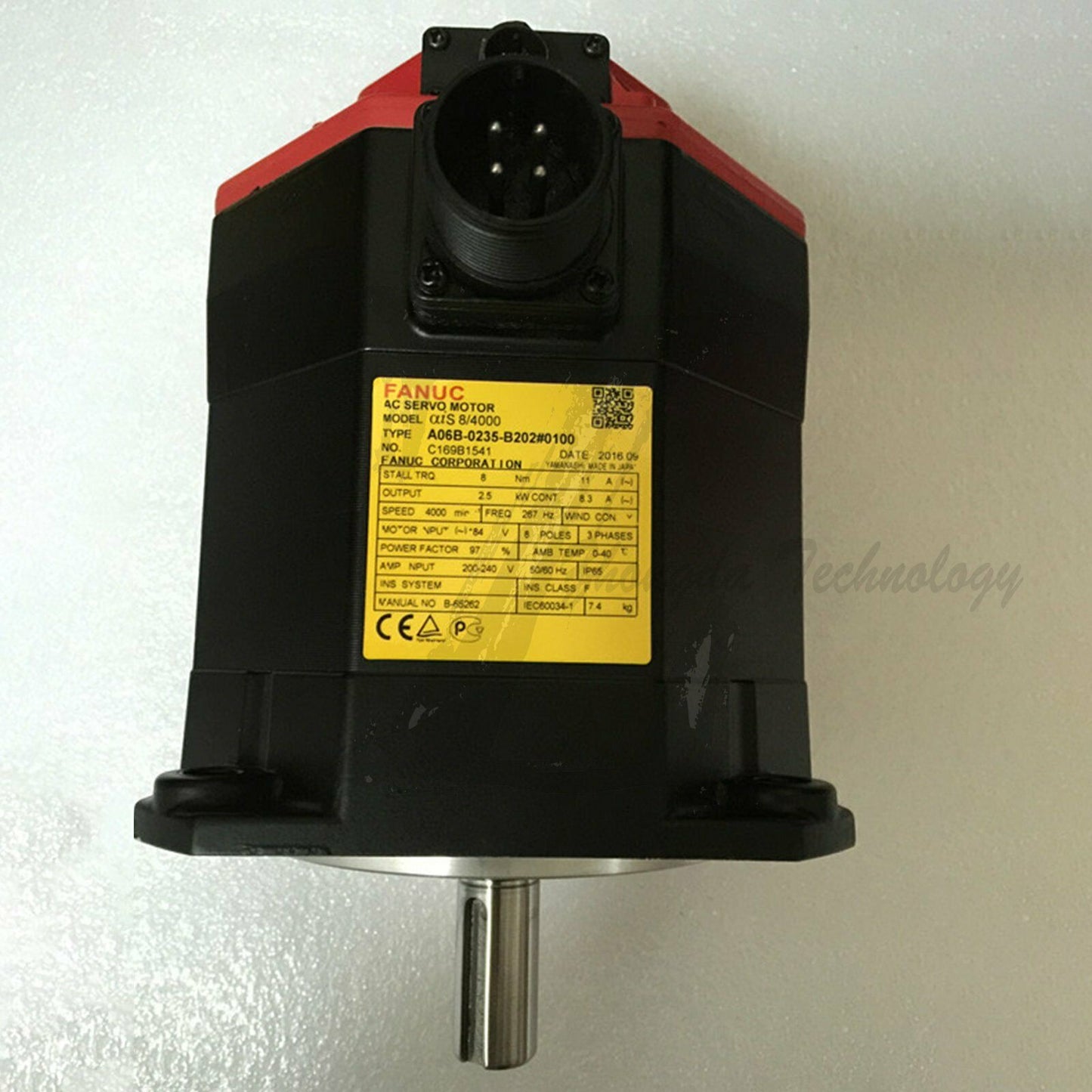 Used AC MOTOR SERVO MDL AiS8/4000, ST, KEY, a16,000 A06B-0235-B202#0100 - FANUC