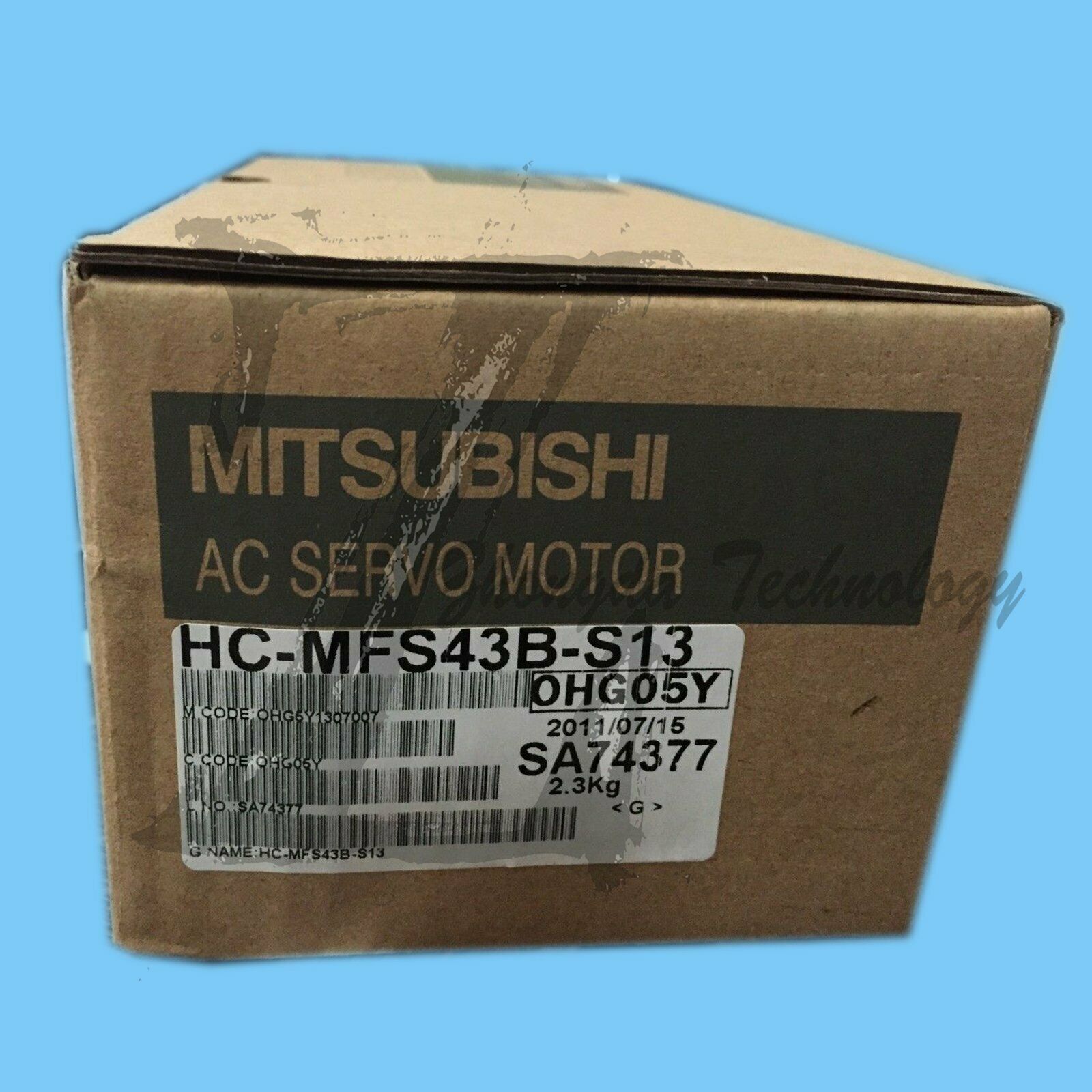 NEW Mitsubishi,Servo Motor 400 W, 122 V,2.8A, 3000 rpm,HC-MFS43B-S13 - MITSUBISHI