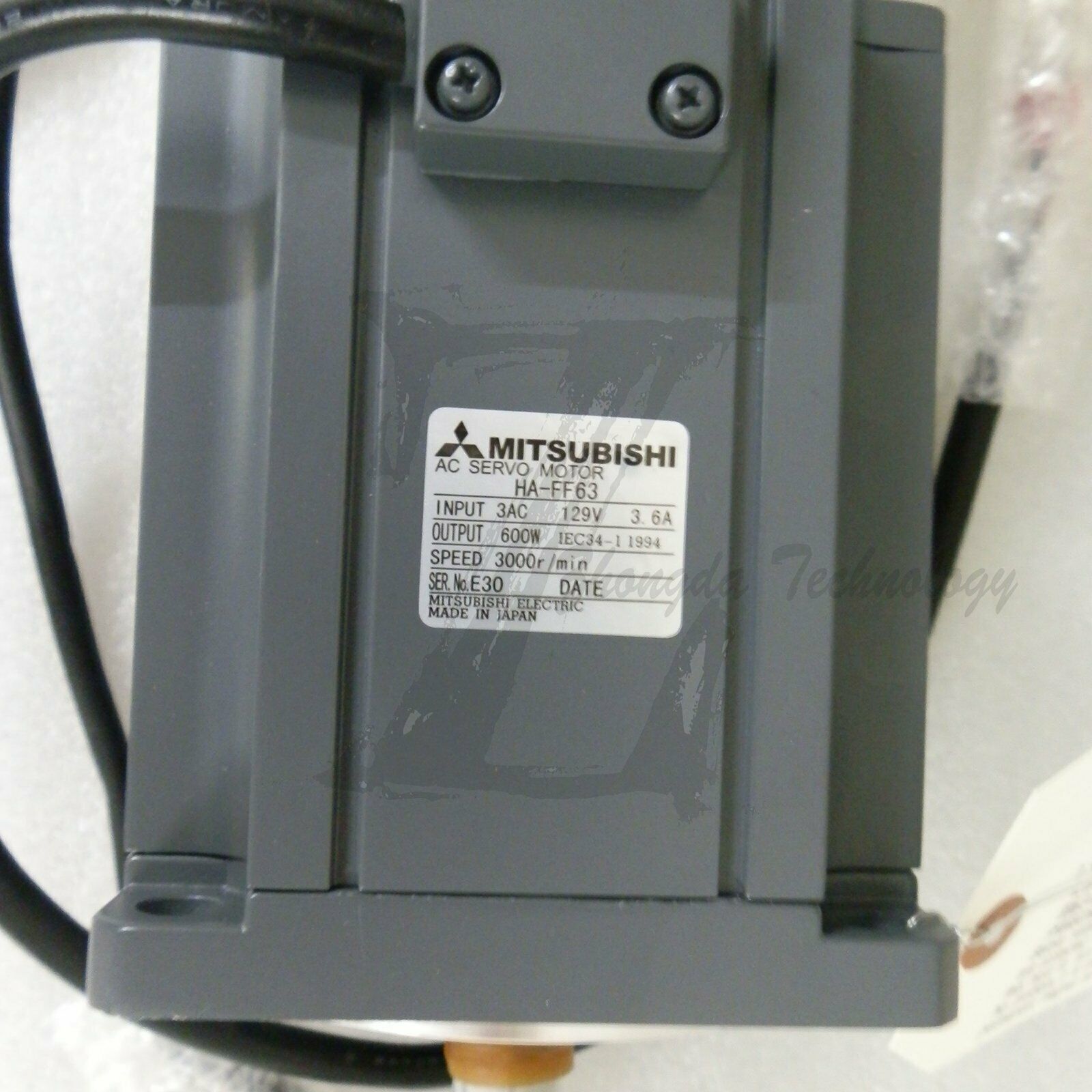 NEW Mitsubishi AC servo motor 129V 3.6A 600W 3000RPM HA-FF63 - MITSUBISHI