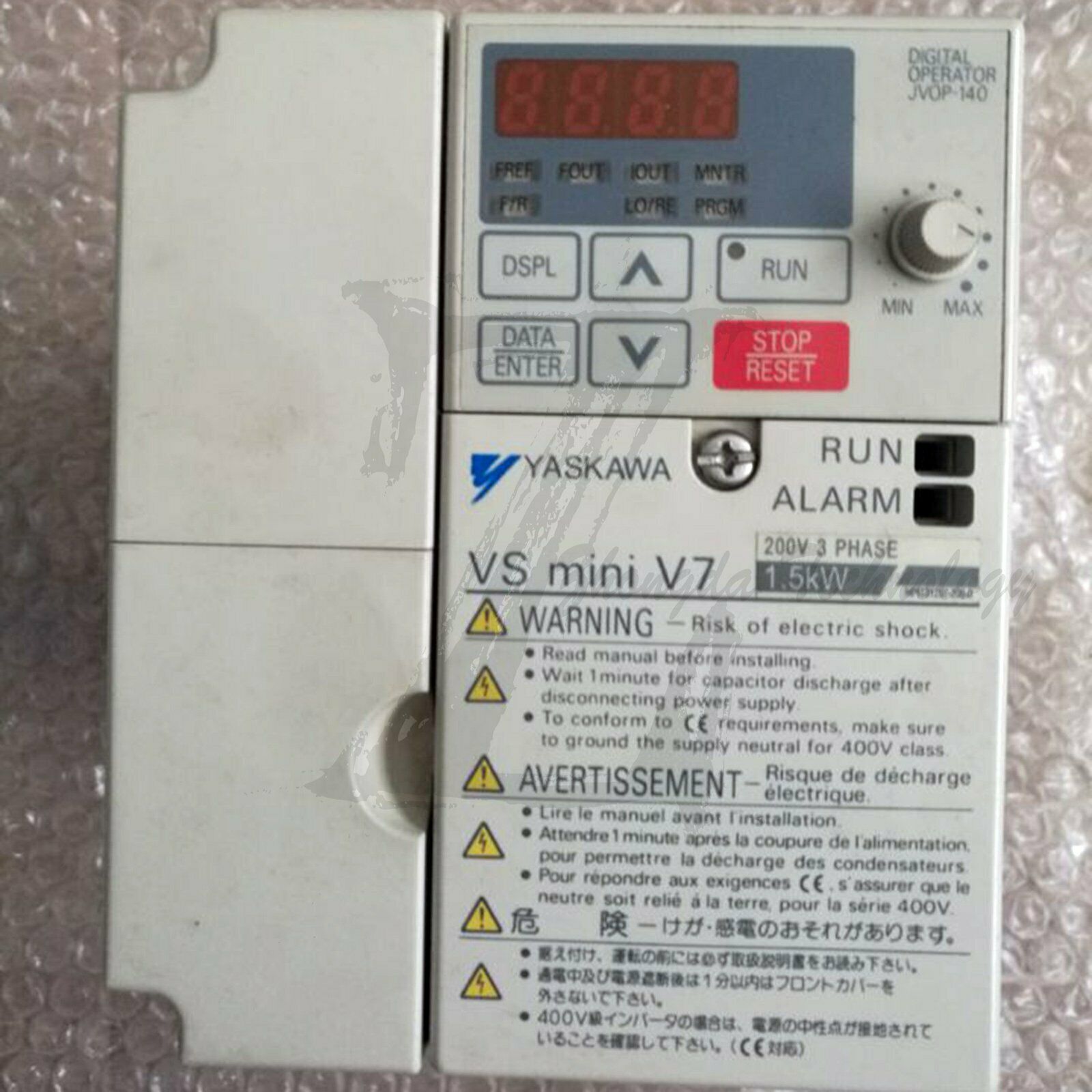 Used Yaskawa Inverter CIMR-V7AA21P5 1.5KW 220V good test - YASKAWA