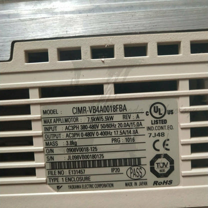 Yaskawa V1000 series inverter CIMR-VB4A0018FBA 5.5/7.5KW 380V - YASKAWA